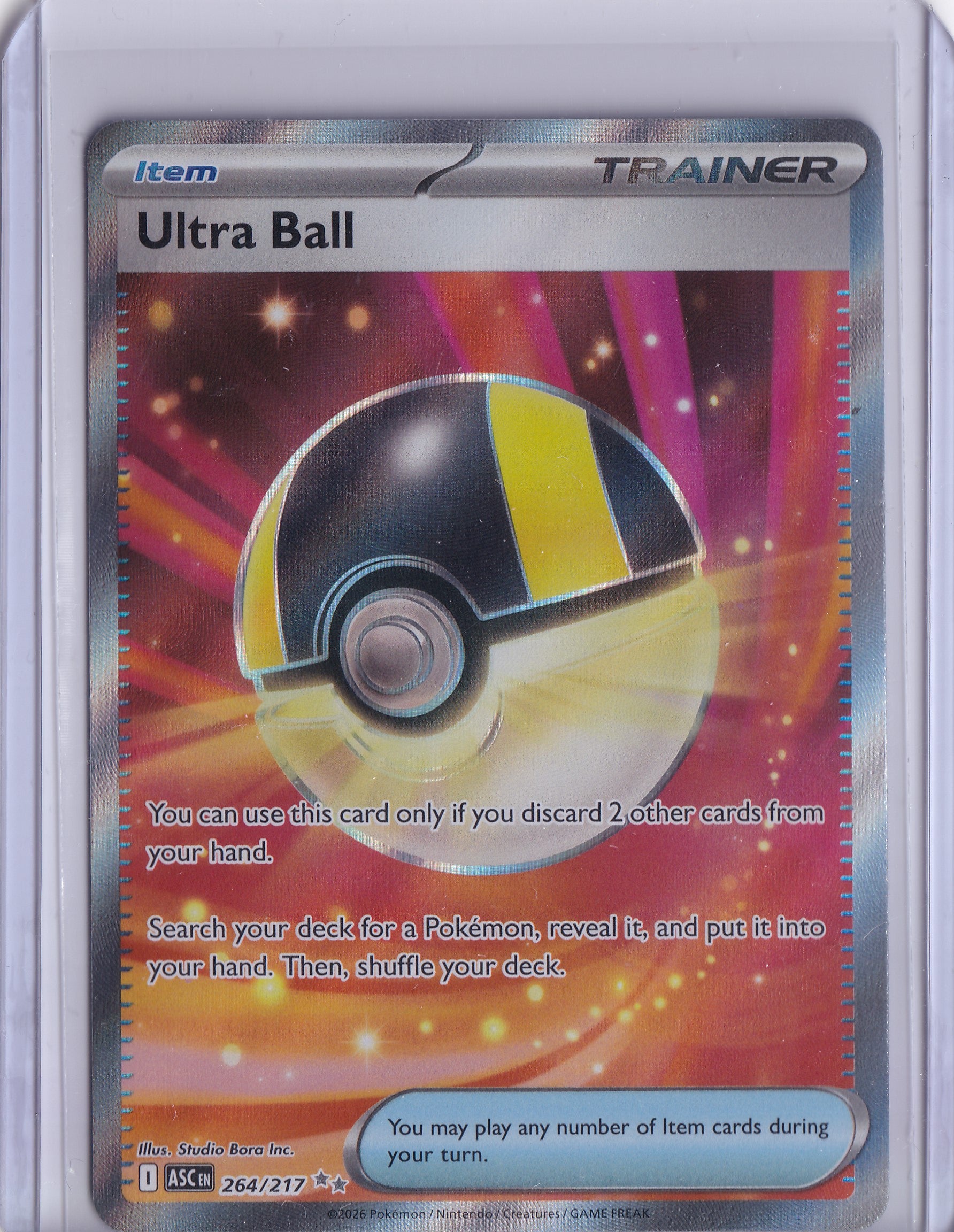 Ultra Ball 264/217 – Ultra Rare – Pokémon TCG Ascended Heroes