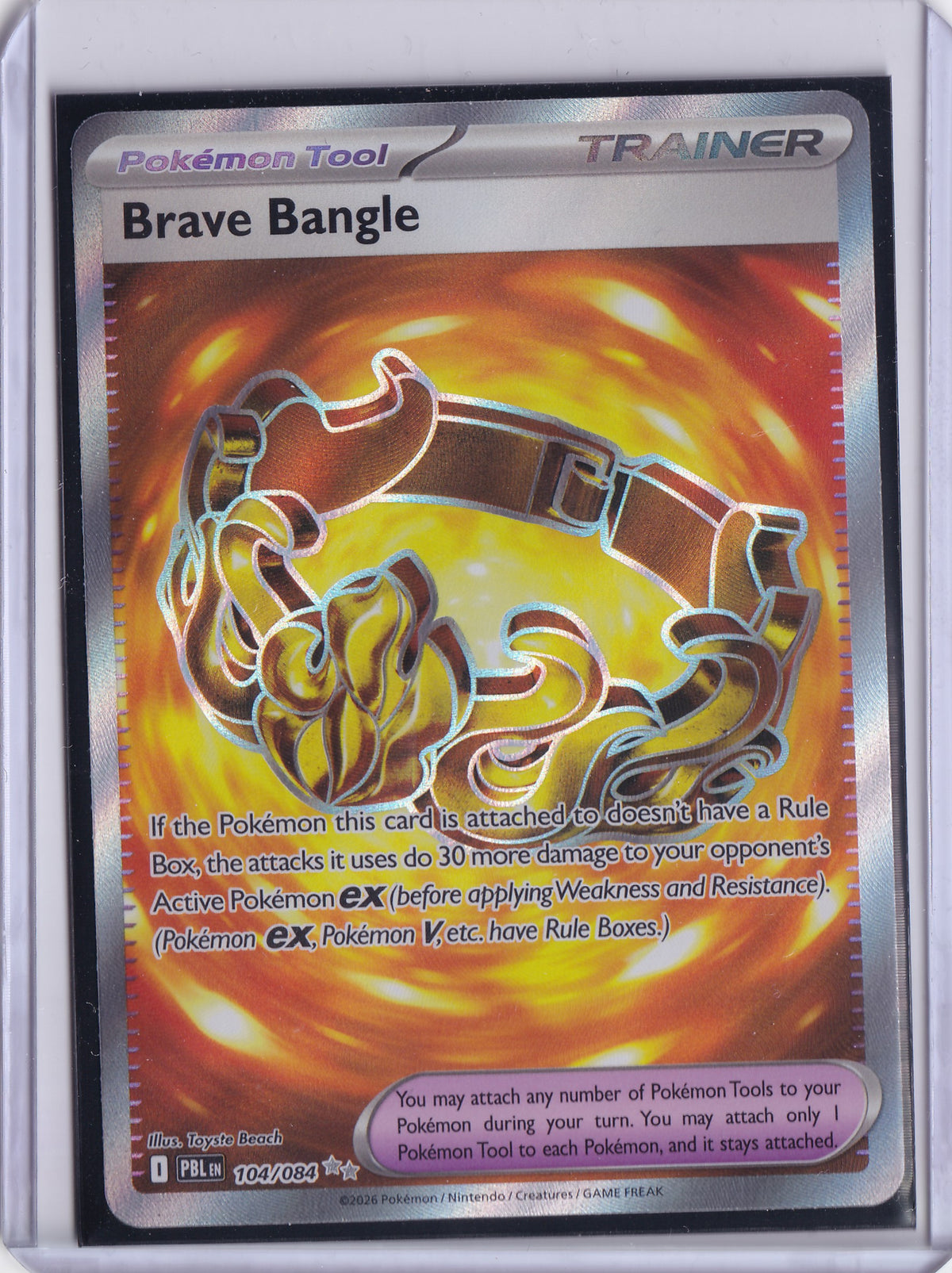 Brave Bangle 104/084 – Ultra Rare – Pokémon TCG Pitch Black