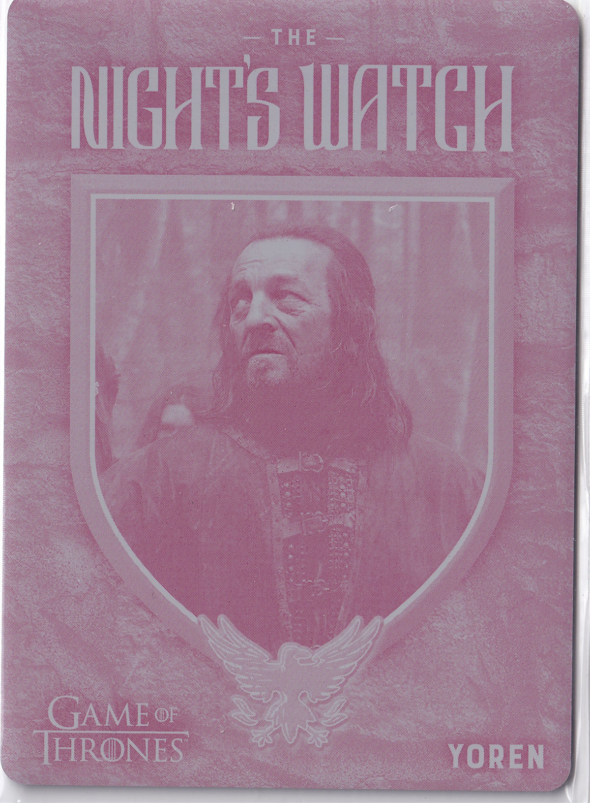 Yoren NW14 – Magenta Printing Plate 1/1 – 2025 Game of Thrones: The Great Houses