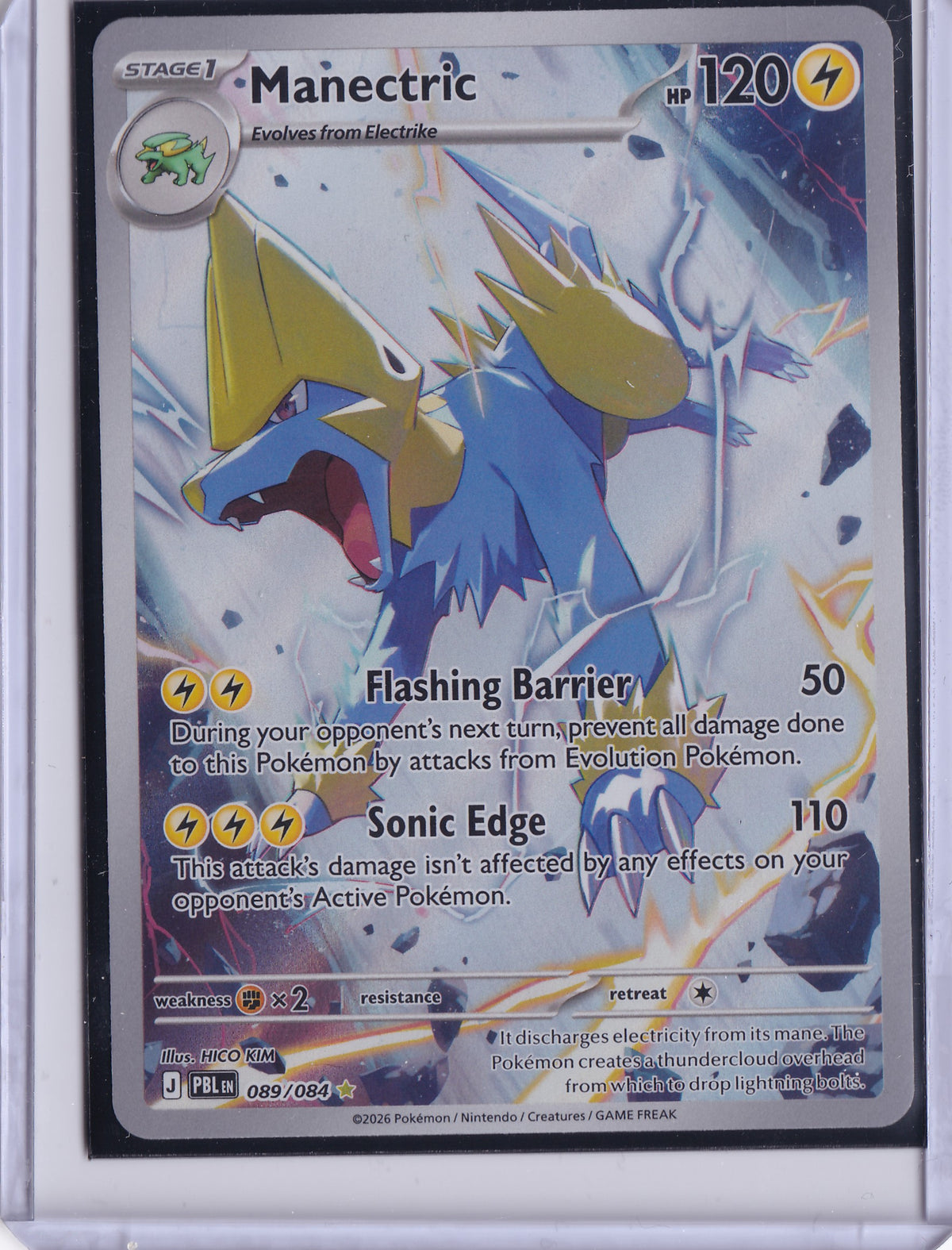 Manectric 089/084 – Illustration Rare – Pokémon TCG Pitch Black