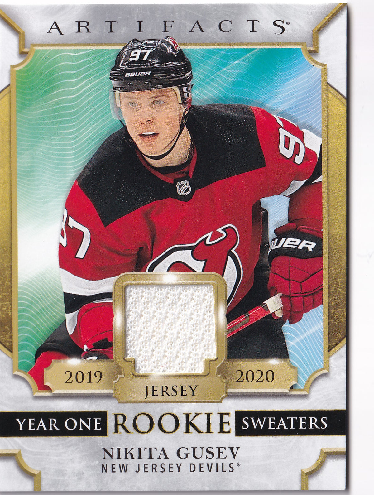Nikita Gusev – 2020-21 Upper Deck Artifacts Year One Rookie Sweaters Jersey #RS-NG