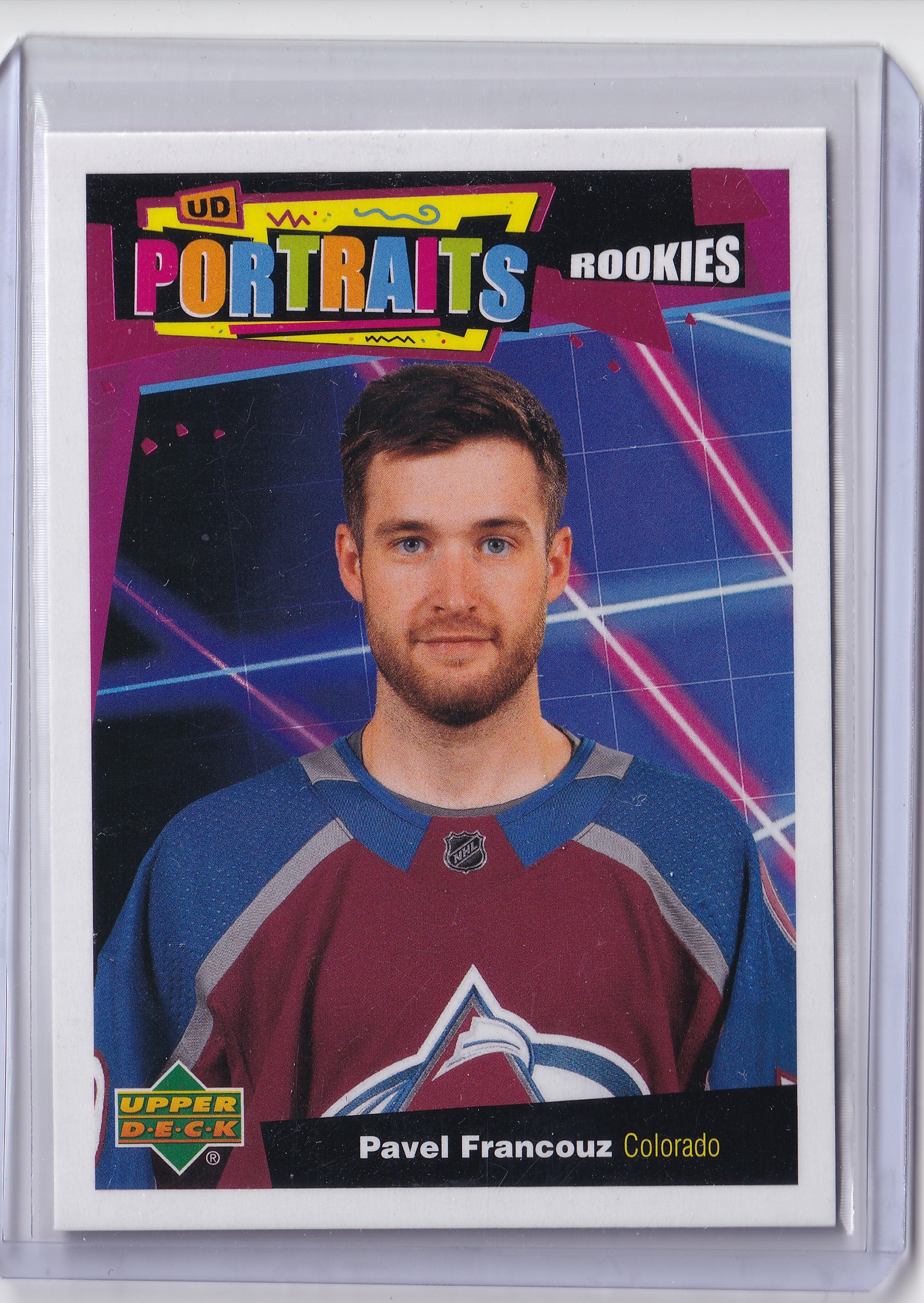 Pavel Francouz P-99 – UD Portraits Rookies – 2020-21 Upper Deck Series 2