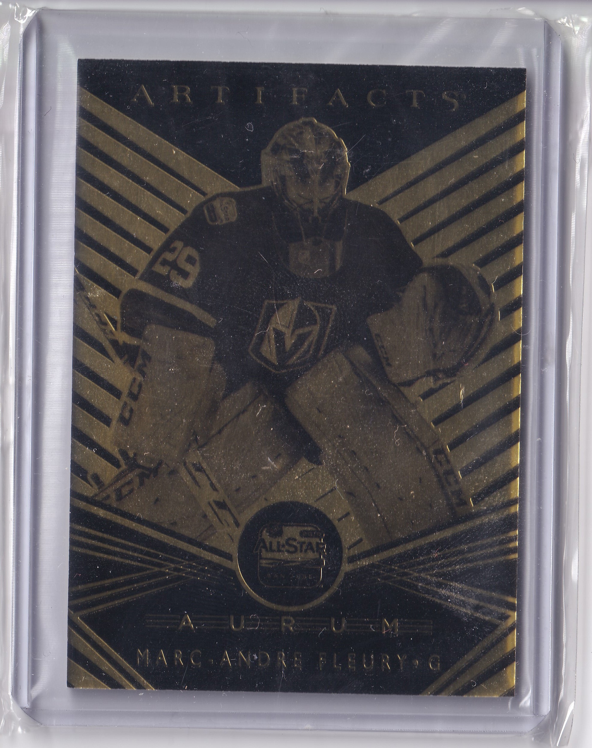 Marc-André Fleury – 2019-20 Upper Deck Artifacts Aurum SP All-Stars #A-40