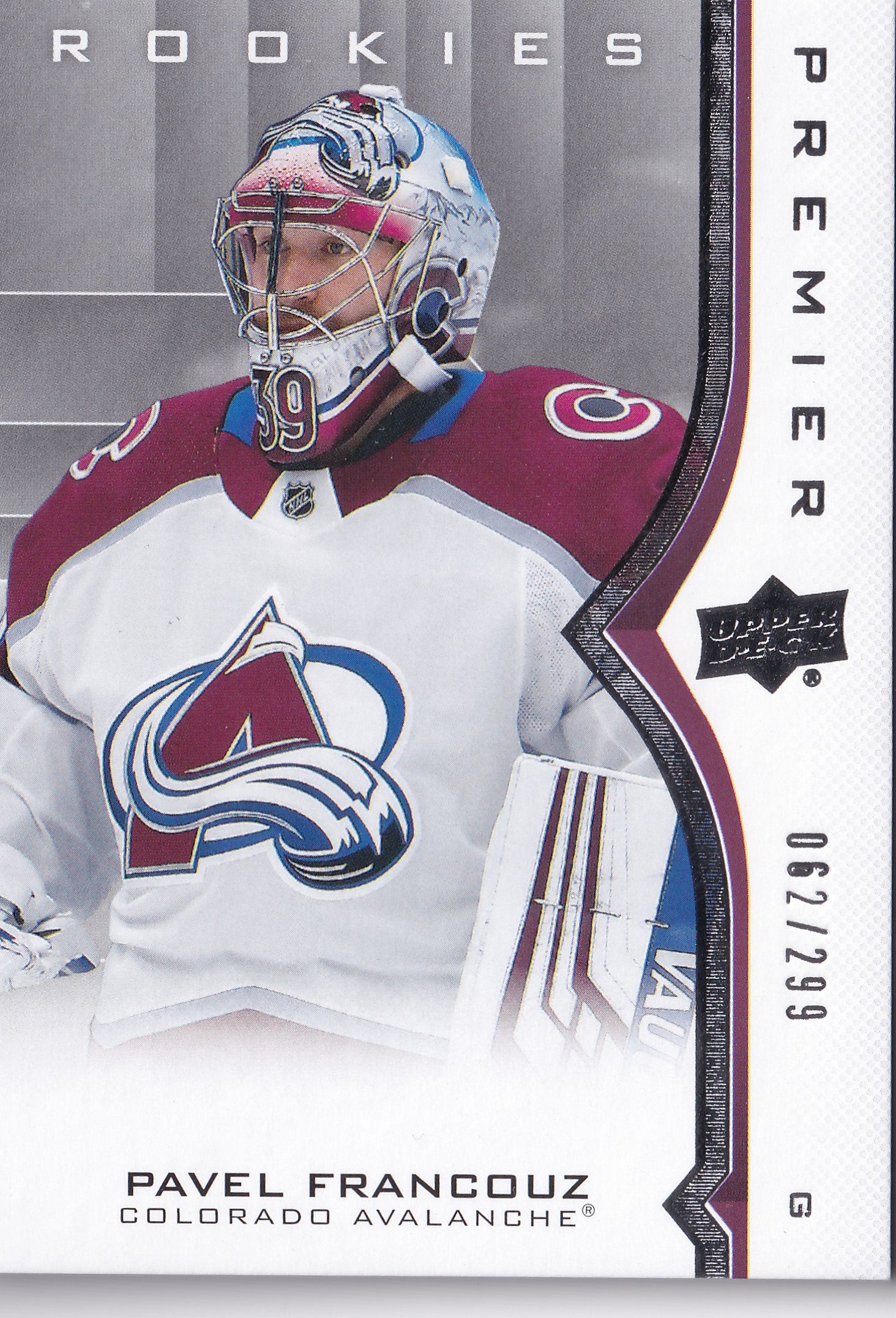 Pavel Francouz – 2020-21 Upper Deck Premier Rookies #73 /299 – RC