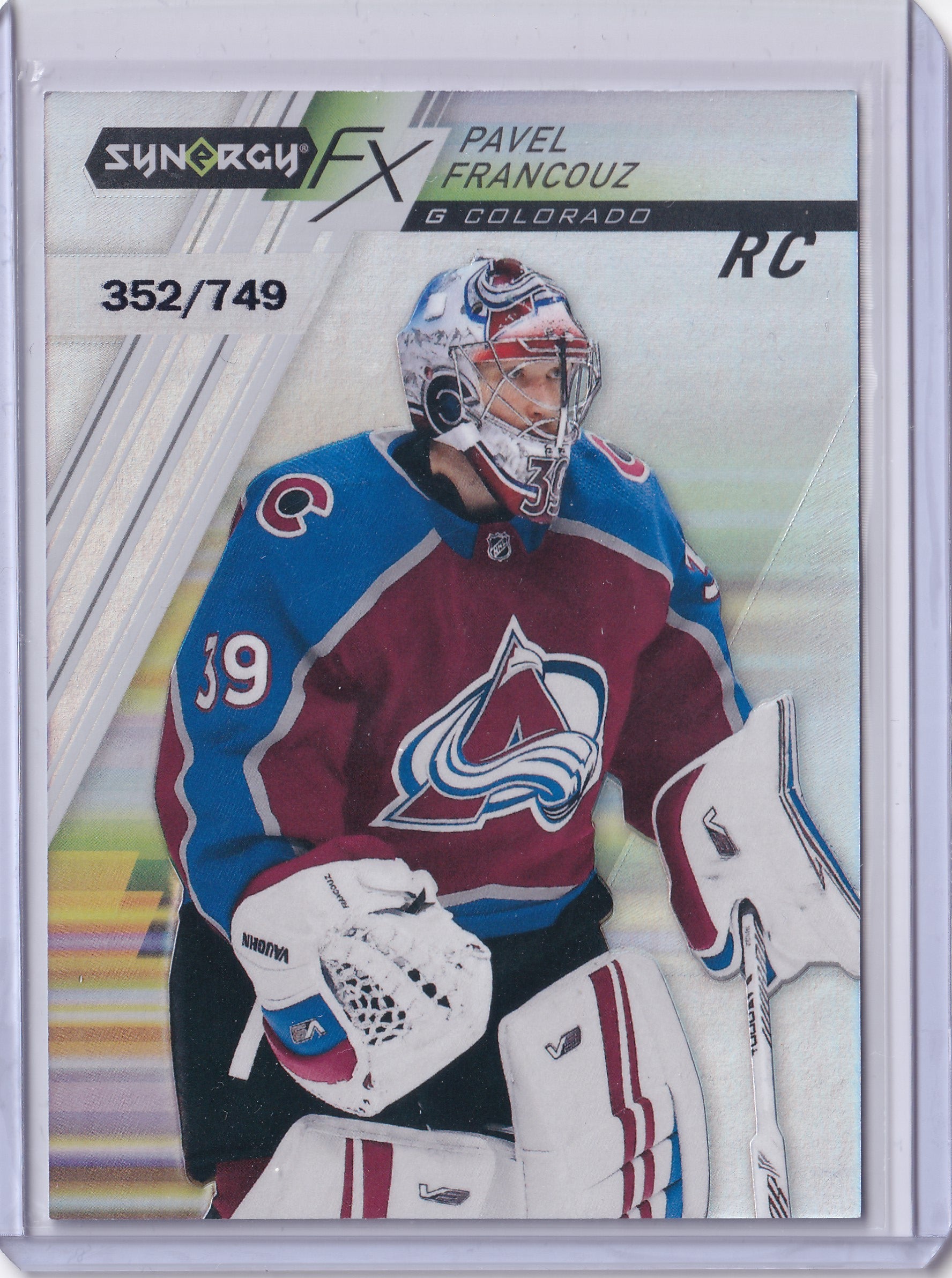 Pavel Francouz – 2020-21 Upper Deck Synergy FX Rookies RC #FXR-PF 352/749 – Colorado Avalanche