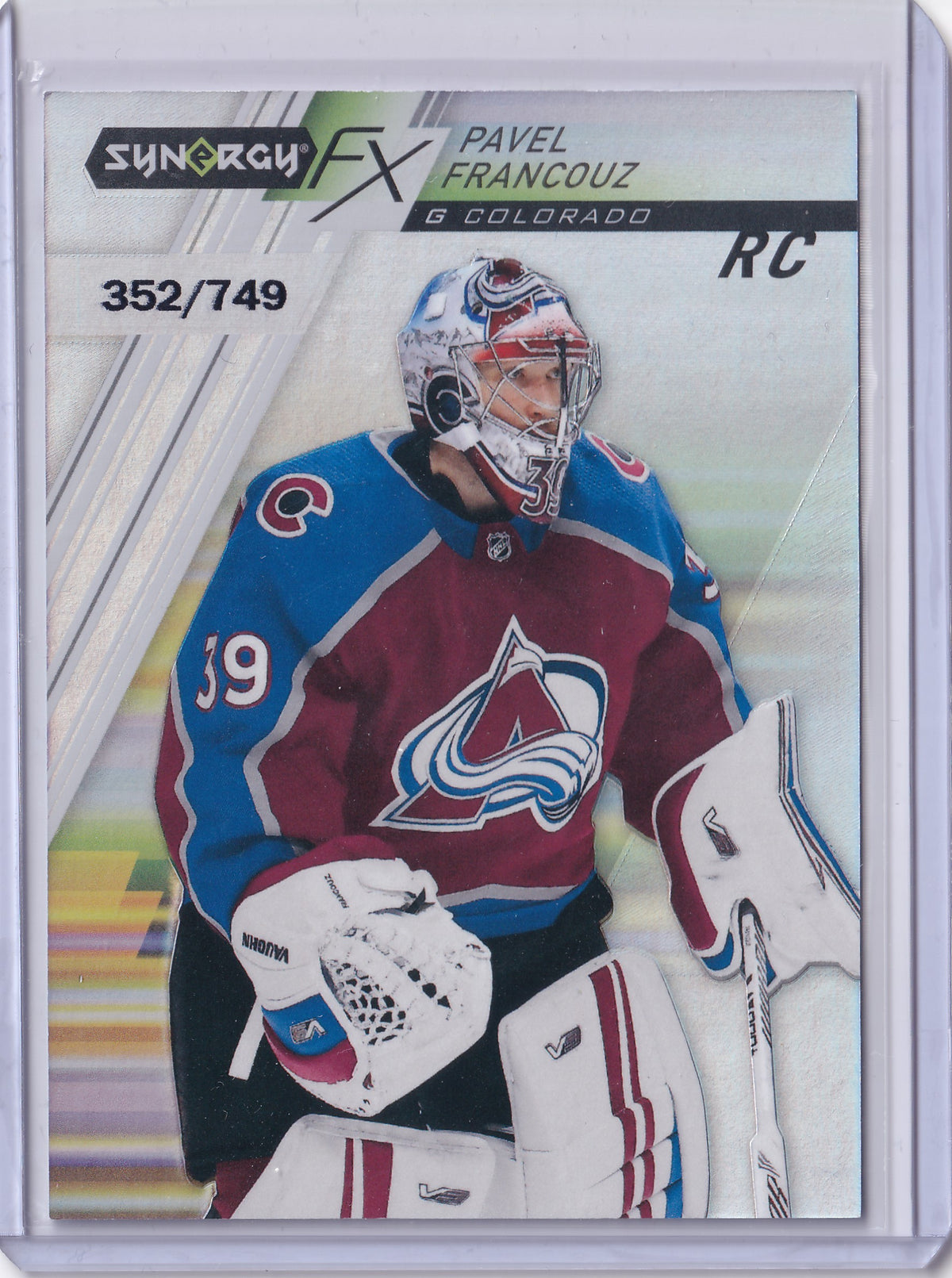 Pavel Francouz – 2020-21 Upper Deck Synergy FX Rookies RC #FXR-PF 352/749 – Colorado Avalanche