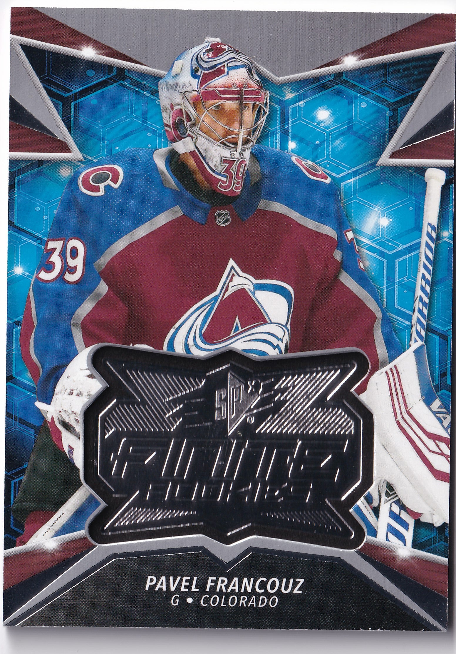 Pavel Francouz F-9 – Finite Rookies – 2020-21 Upper Deck SPx