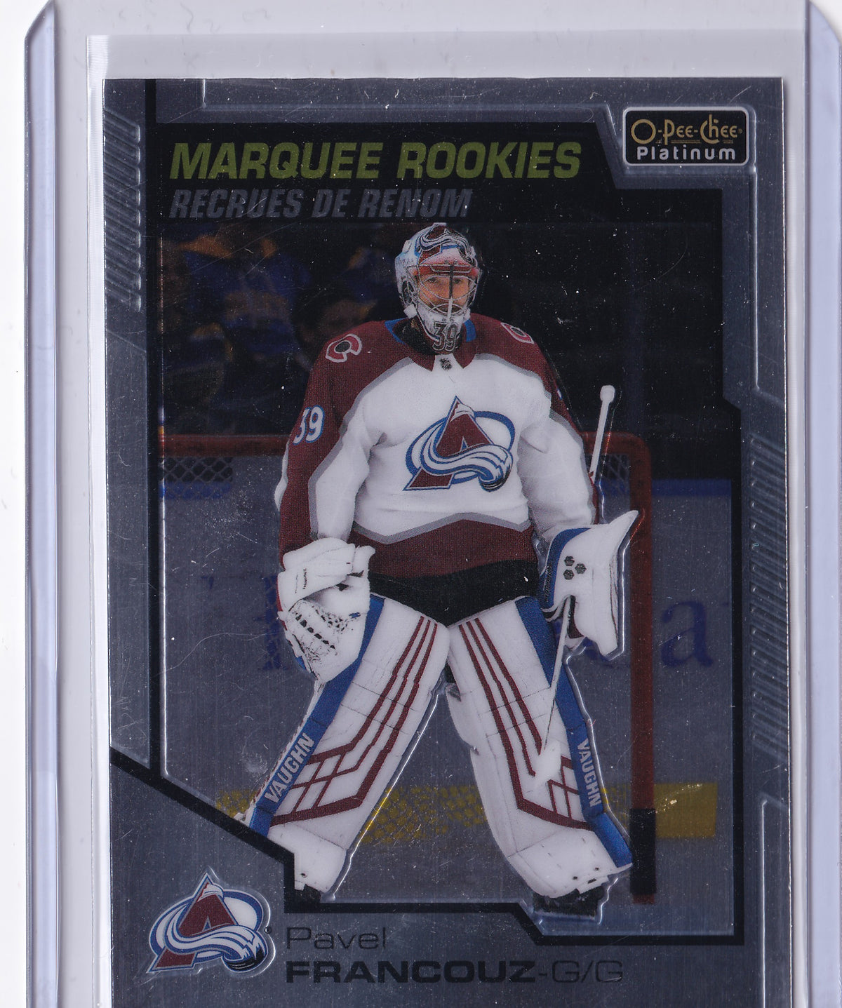 Pavel Francouz – 2020-21 O-Pee-Chee Platinum Marquee Rookies RC #185 – Colorado Avalanche