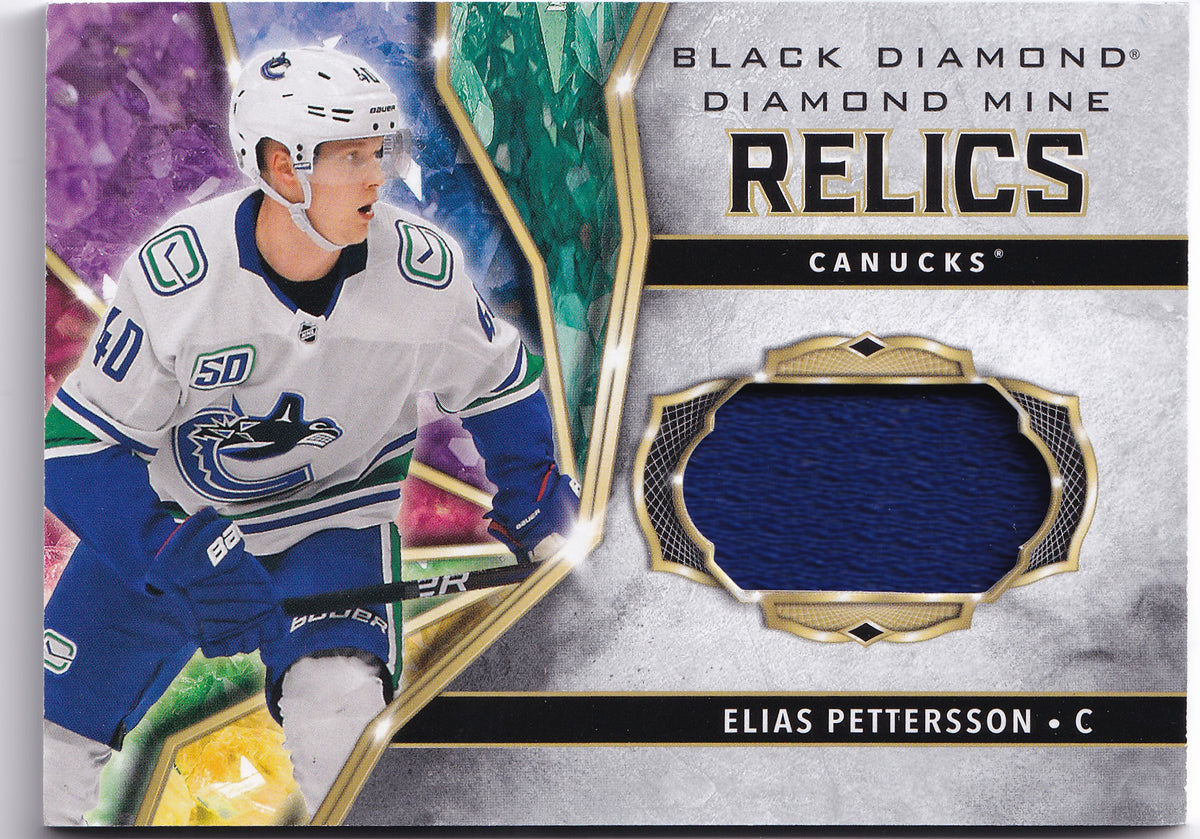 Elias Pettersson – 2020-21 Upper Deck Black Diamond Diamond Mine Relics DMR-EP