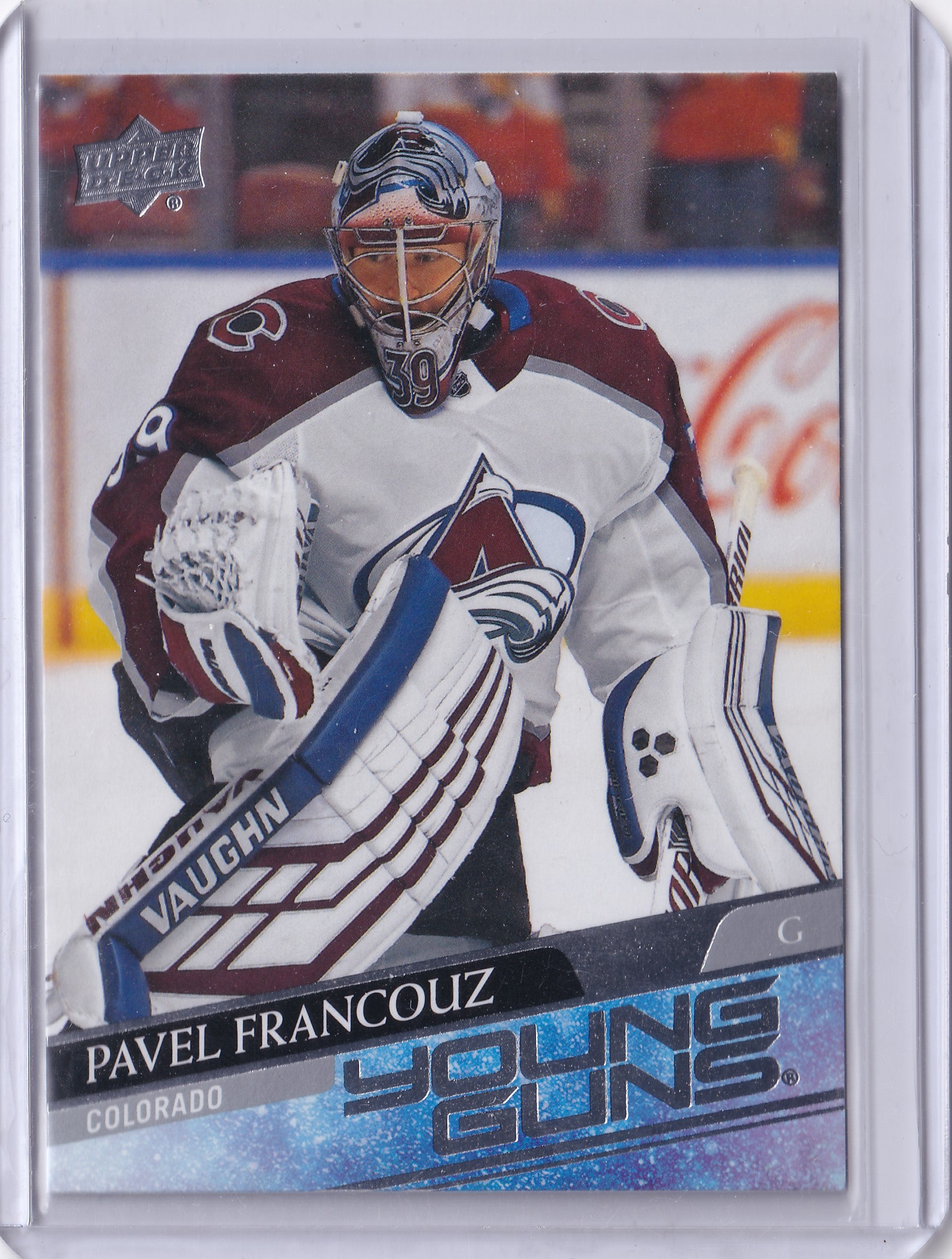 Pavel Francouz #249 – Young Guns Rookie Gold Foil – 2020-21 Upper Deck Series 1