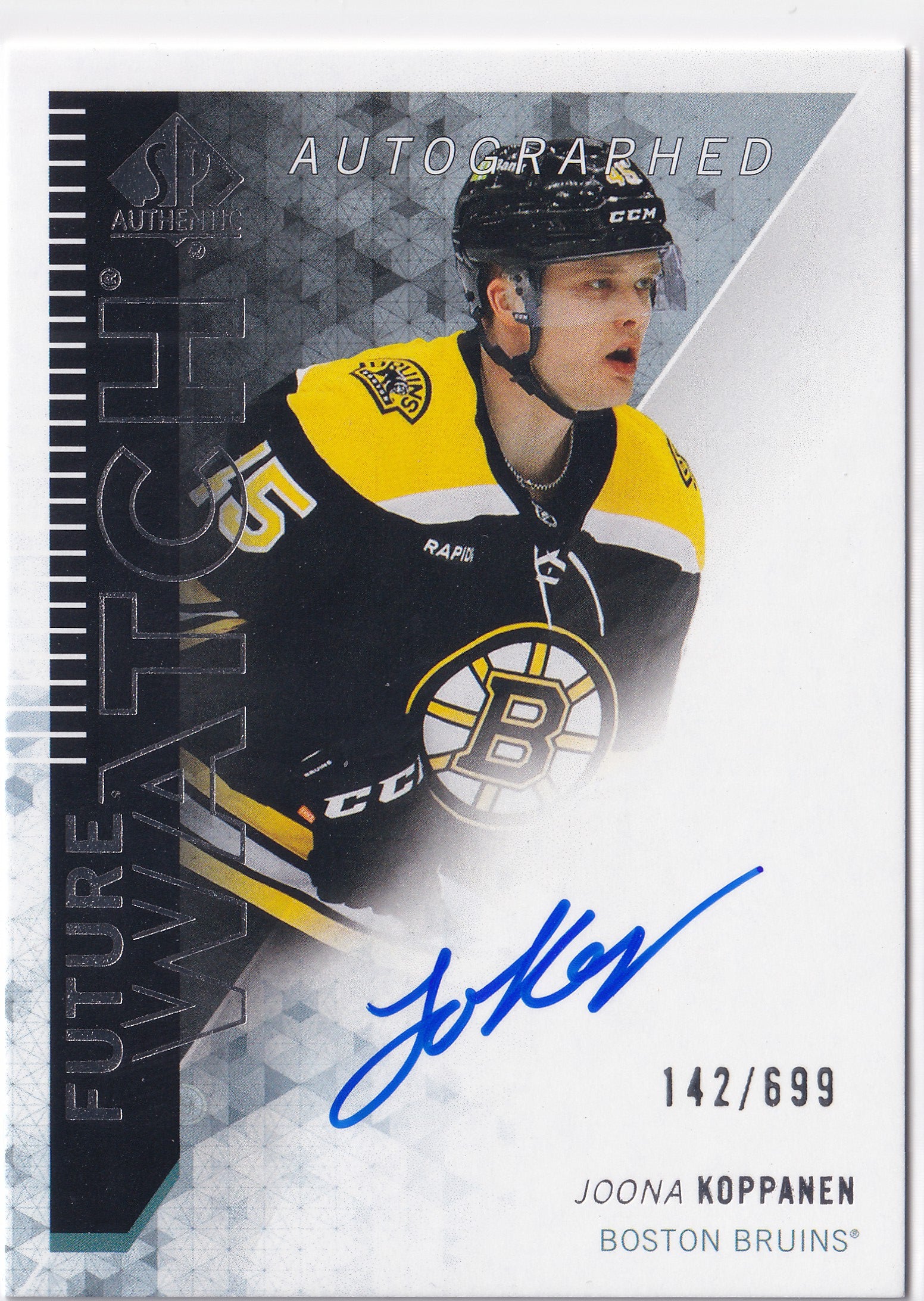 Joona Koppanen 2023-24 SP Authentic Retro Future Watch Auto /699