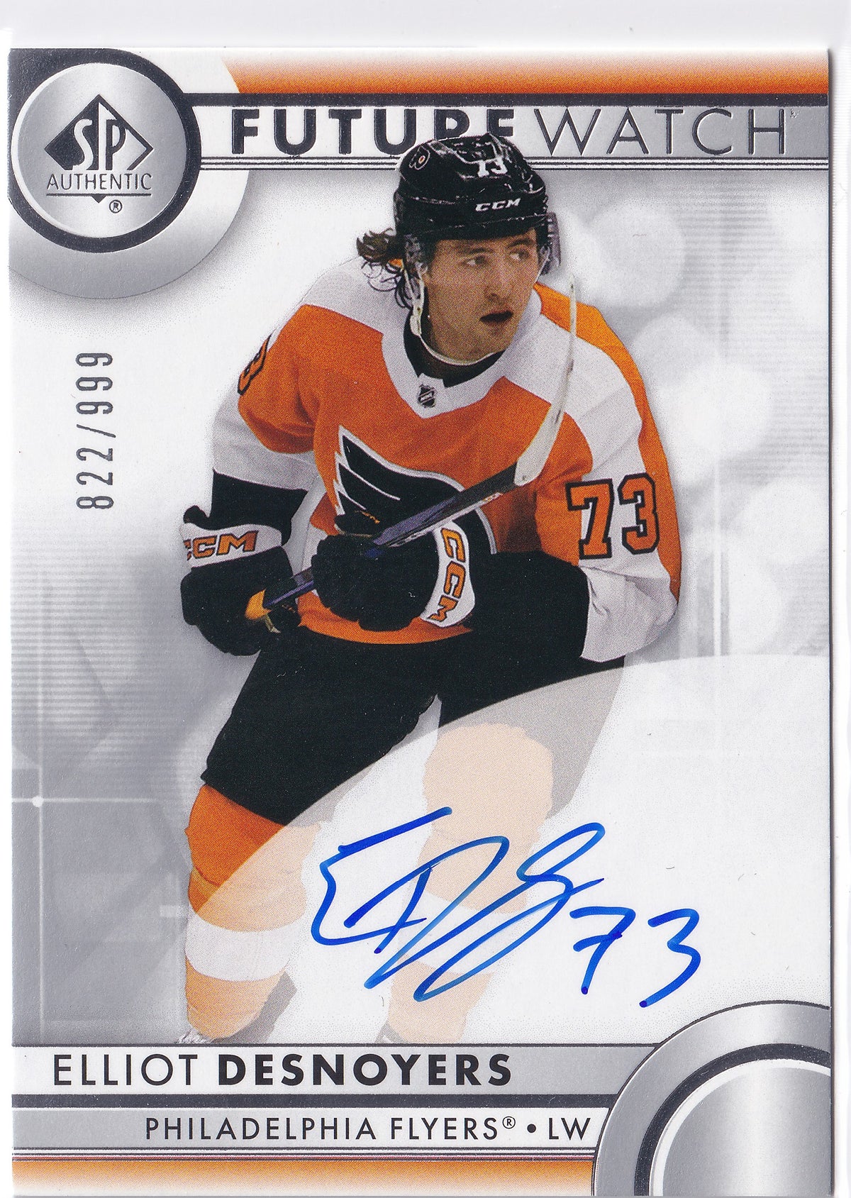 Elliot Desnoyers 2023-24 SP Authentic Future Watch Auto #143 /999
