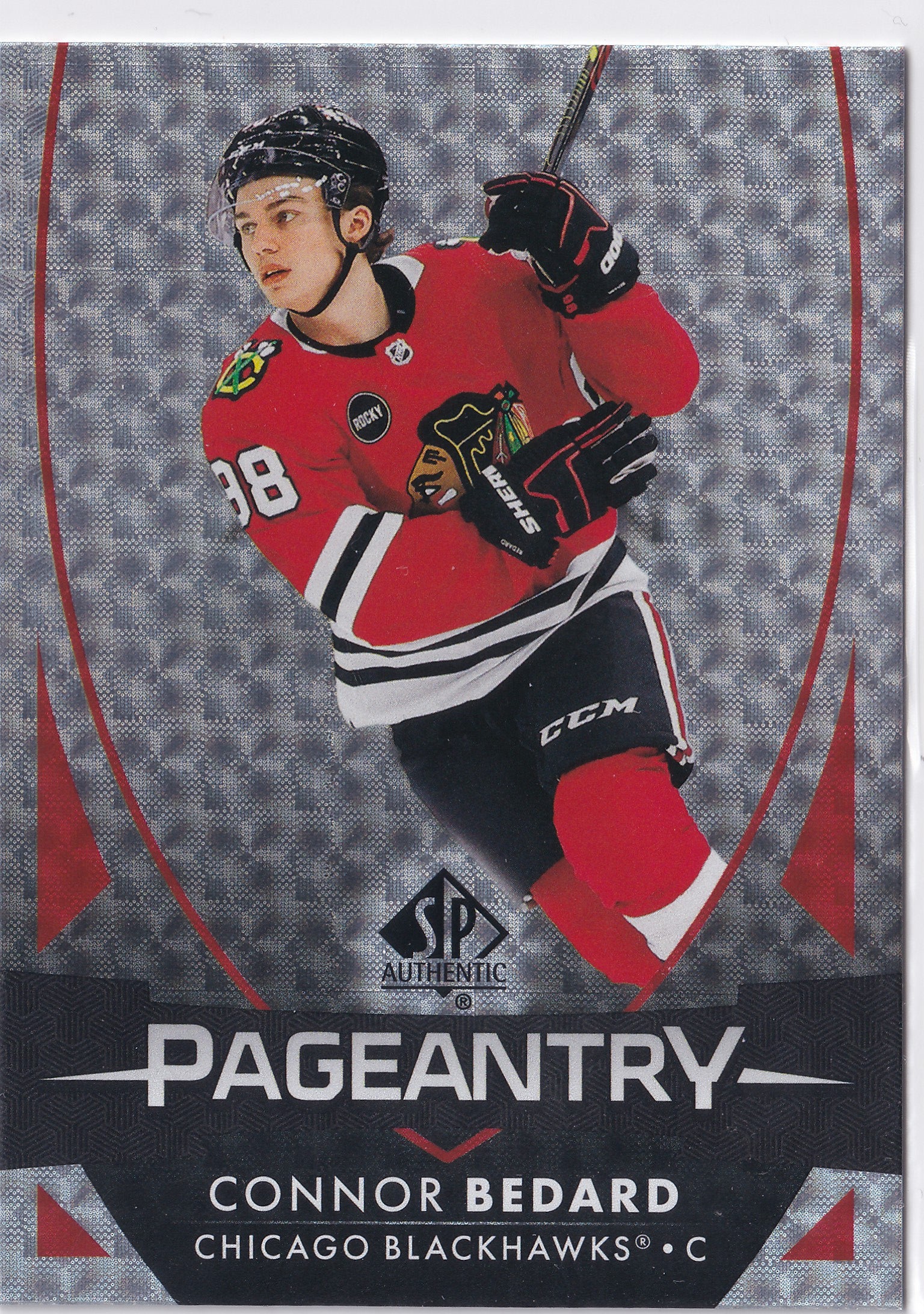 Connor Bedard 2023-24 SP Authentic Pageantry #P-61 Chicago Blackhawks