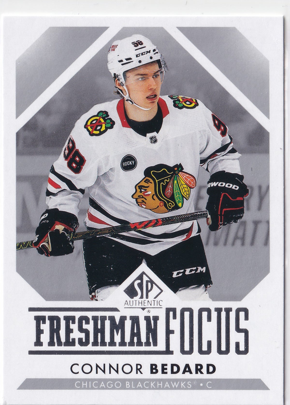 Connor Bedard 2023-24 SP Authentic Freshman Focus #FF-1 Chicago Blackhawks