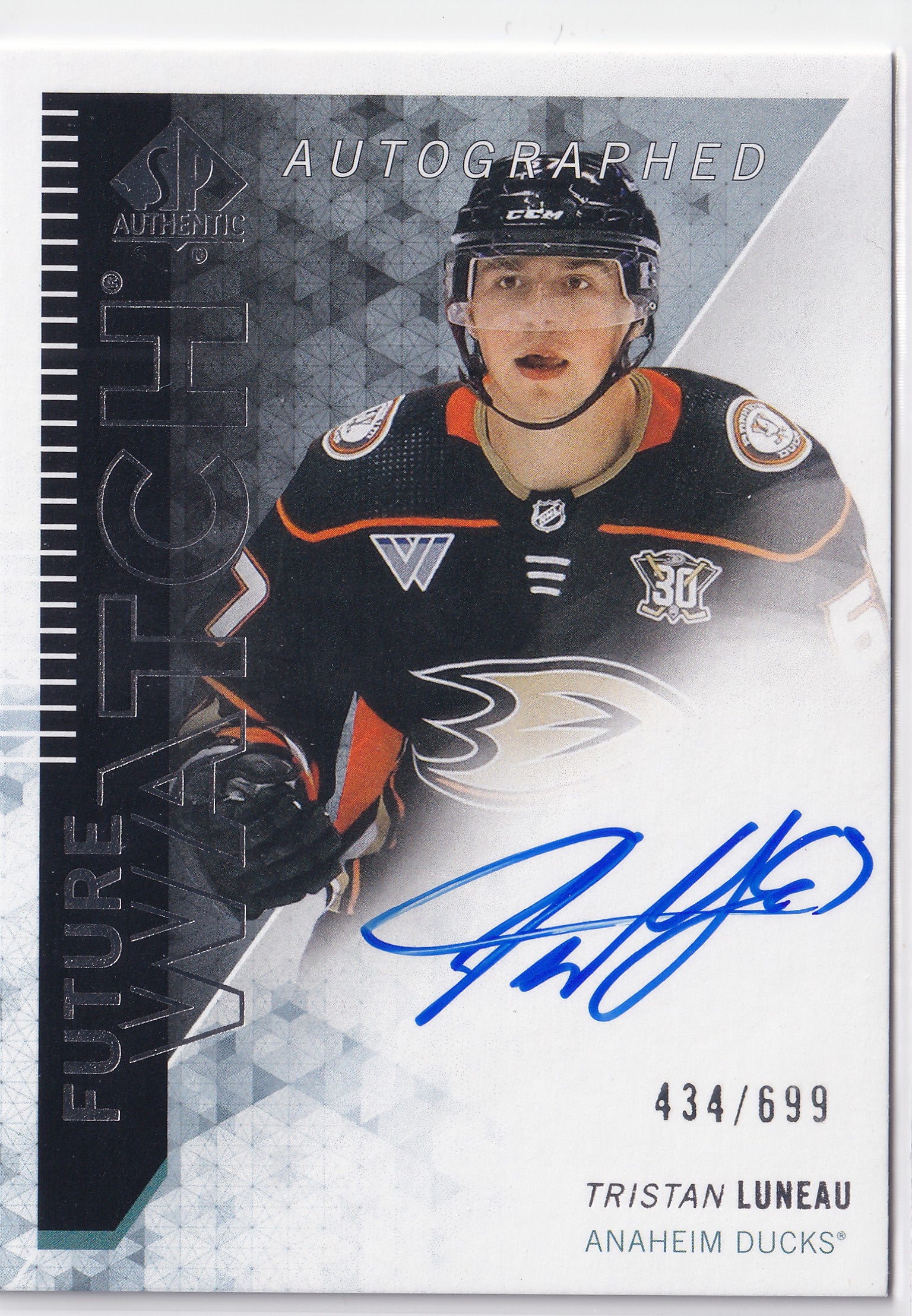 Tristan Luneau 2023-24 SP Authentic Retro Future Watch Auto #RFWA-TL /699