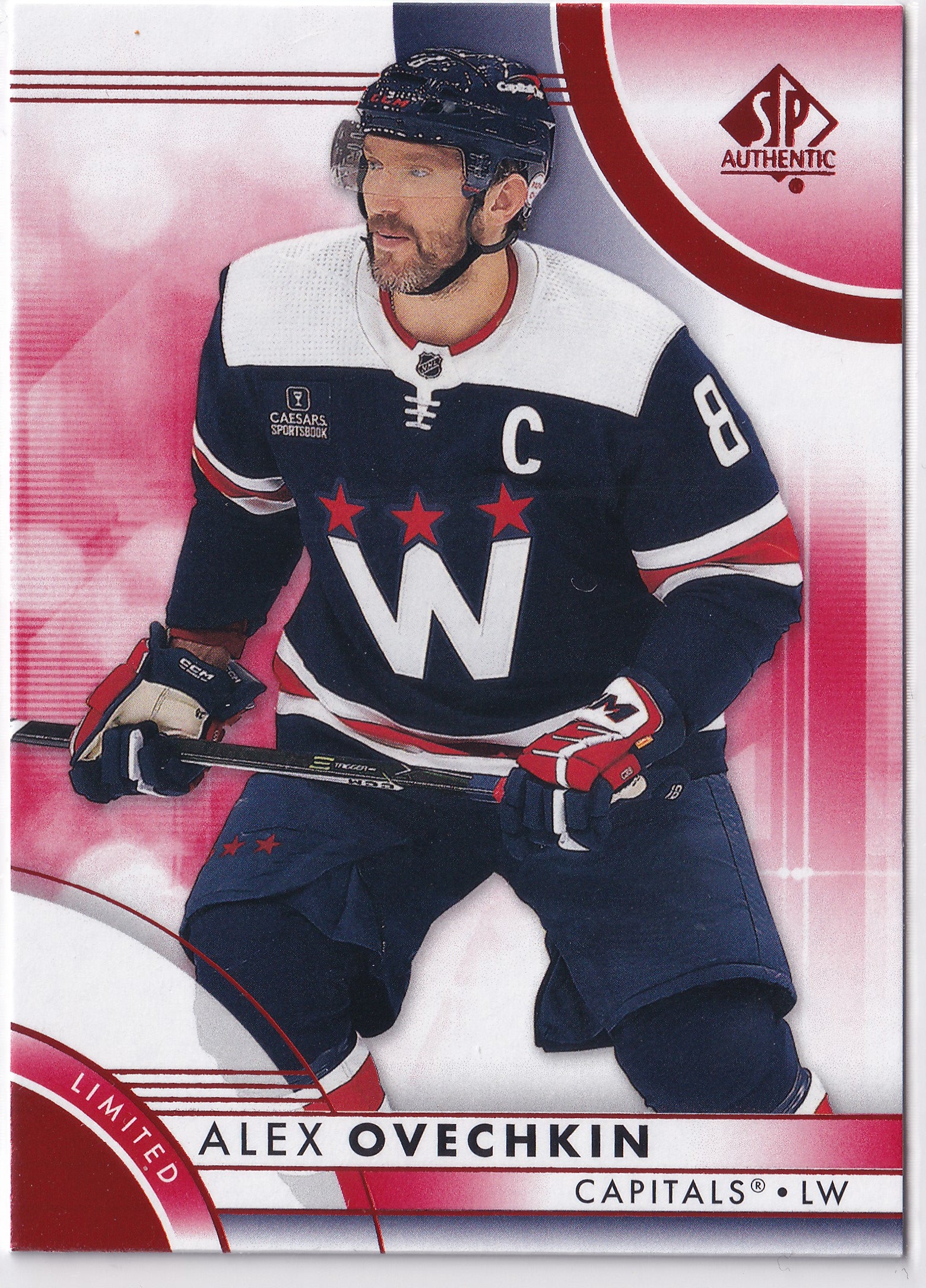 Alex Ovechkin 2023-24 SP Authentic Limited Red #3 Washington Capitals