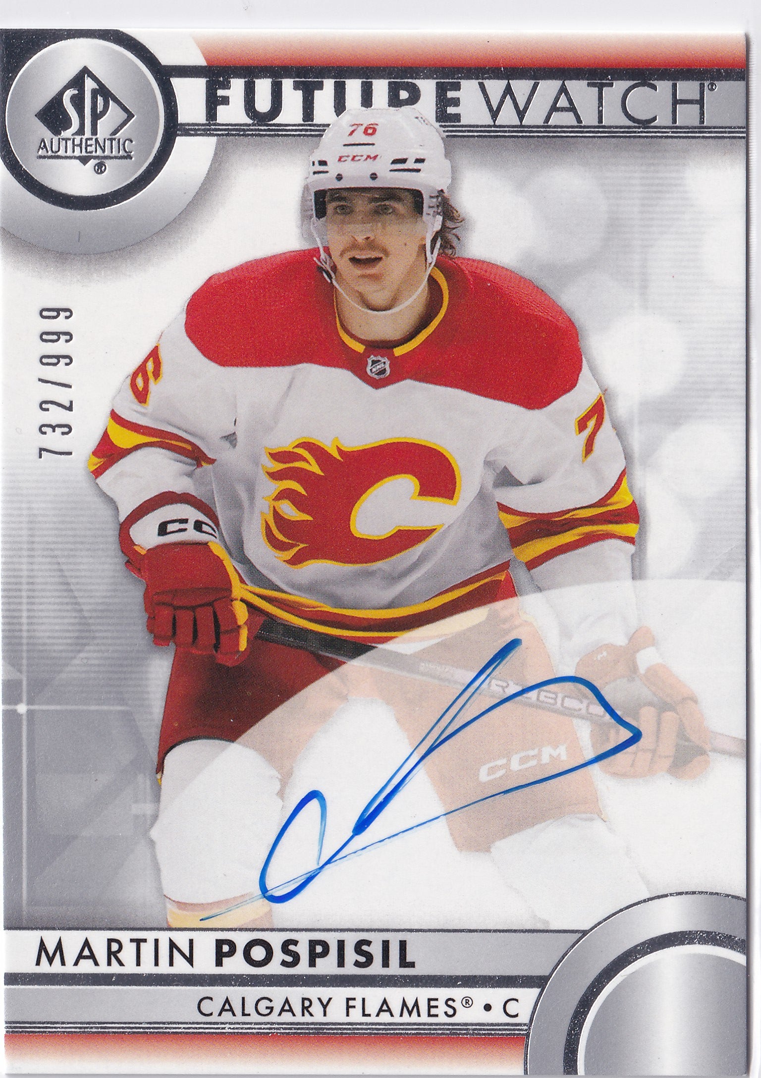 Martin Pospisil 2023-24 SP Authentic Future Watch Auto RC #199 /999
