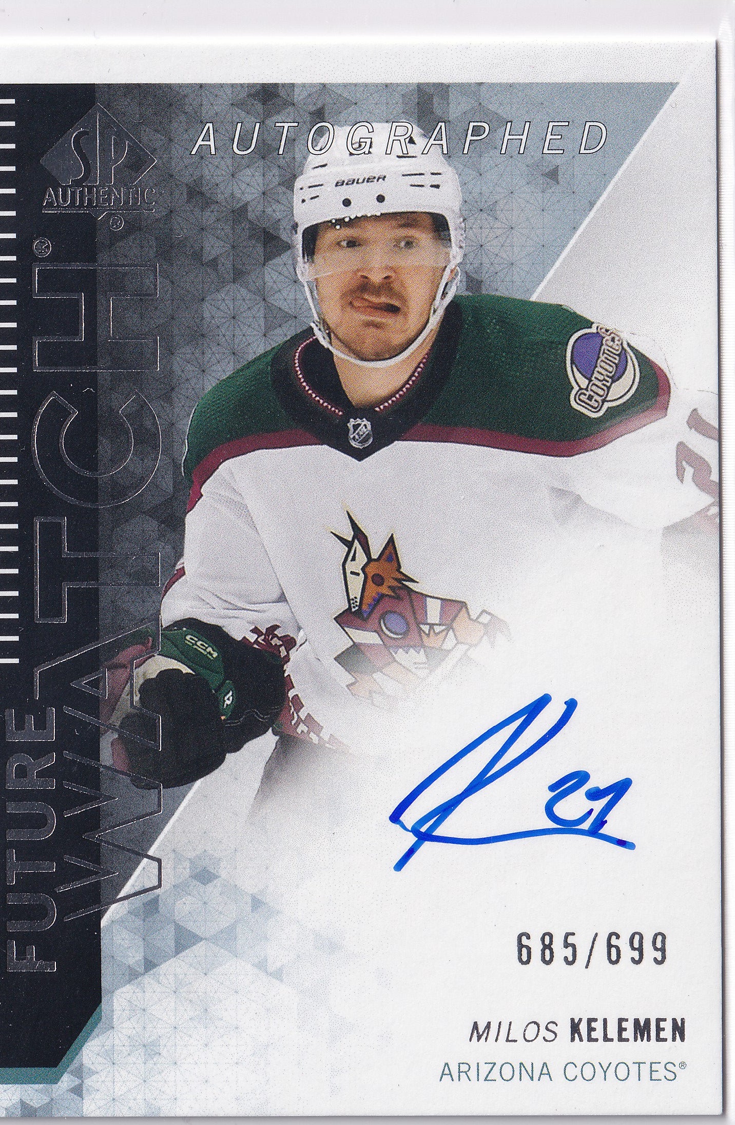 Miloš Kelemen 2023-24 SP Authentic Future Watch Auto /699 Arizona Coyotes