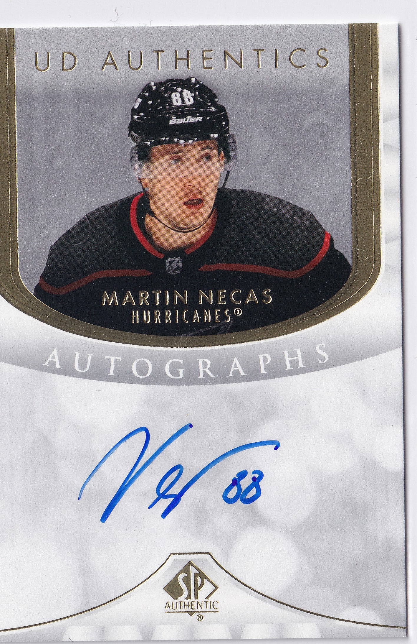Martin Nečas 2023-24 SP Authentic UD Authentics Autographs UDA-MN Auto