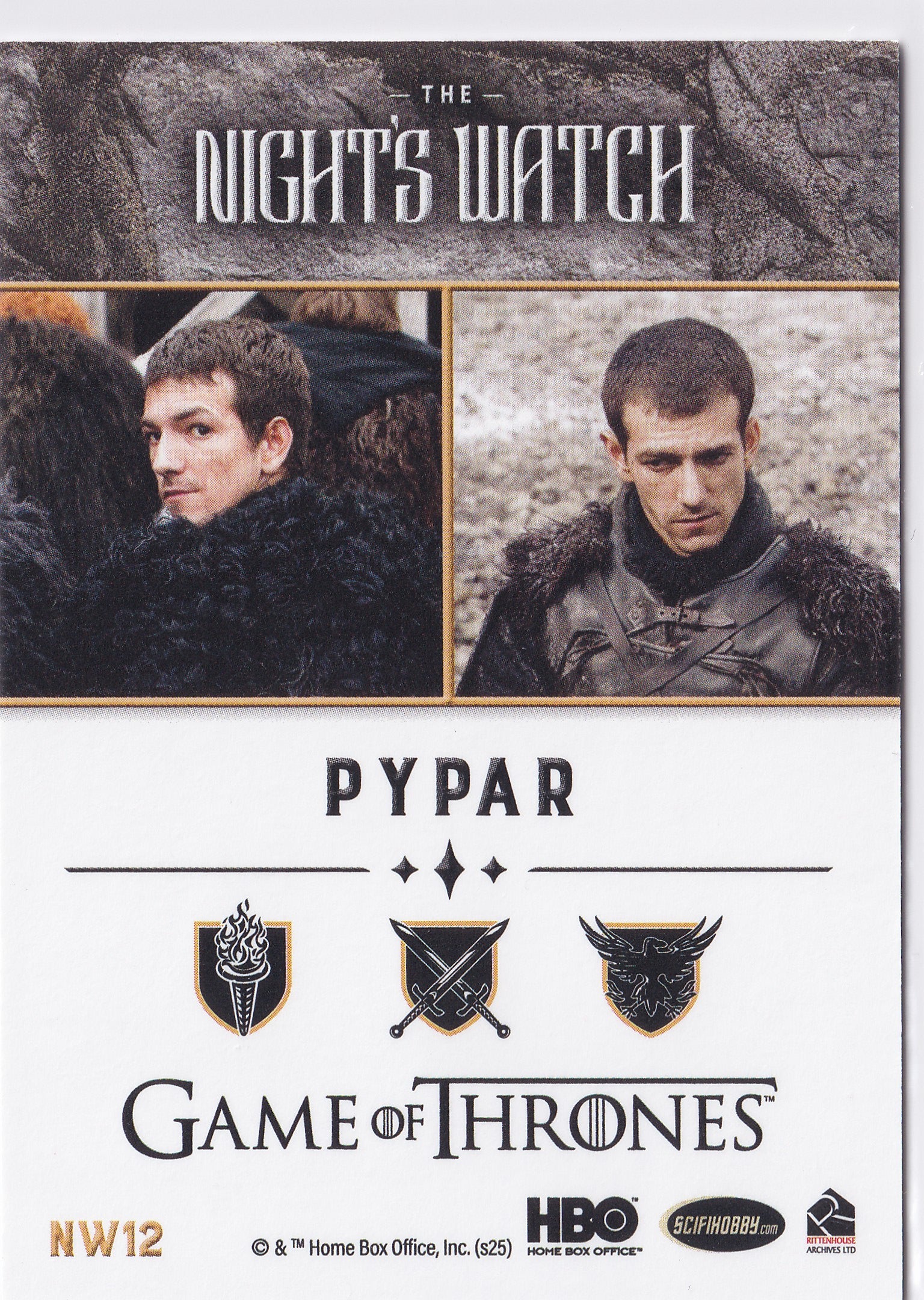 Pypar 2025 Game of Thrones: The Great Houses – The Night’s Watch #NW12