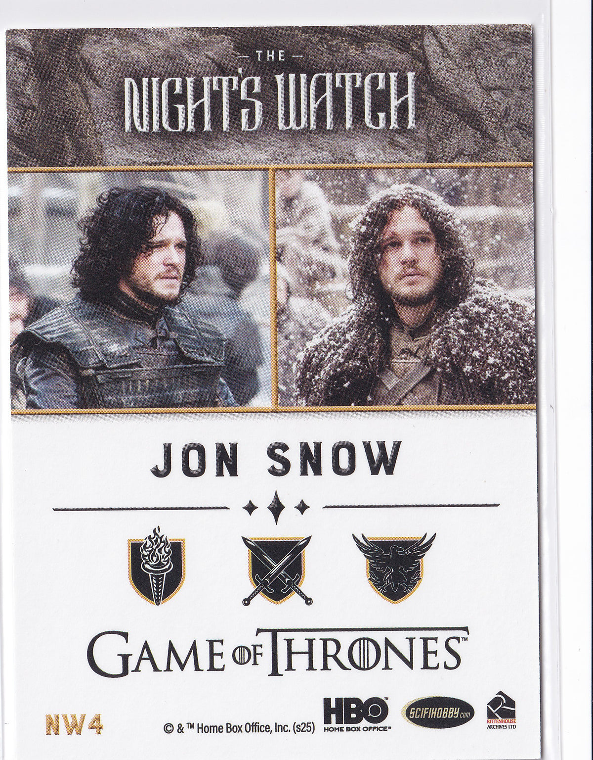 Jon Snow 2025 Game of Thrones: The Great Houses – The Night’s Watch #NW4