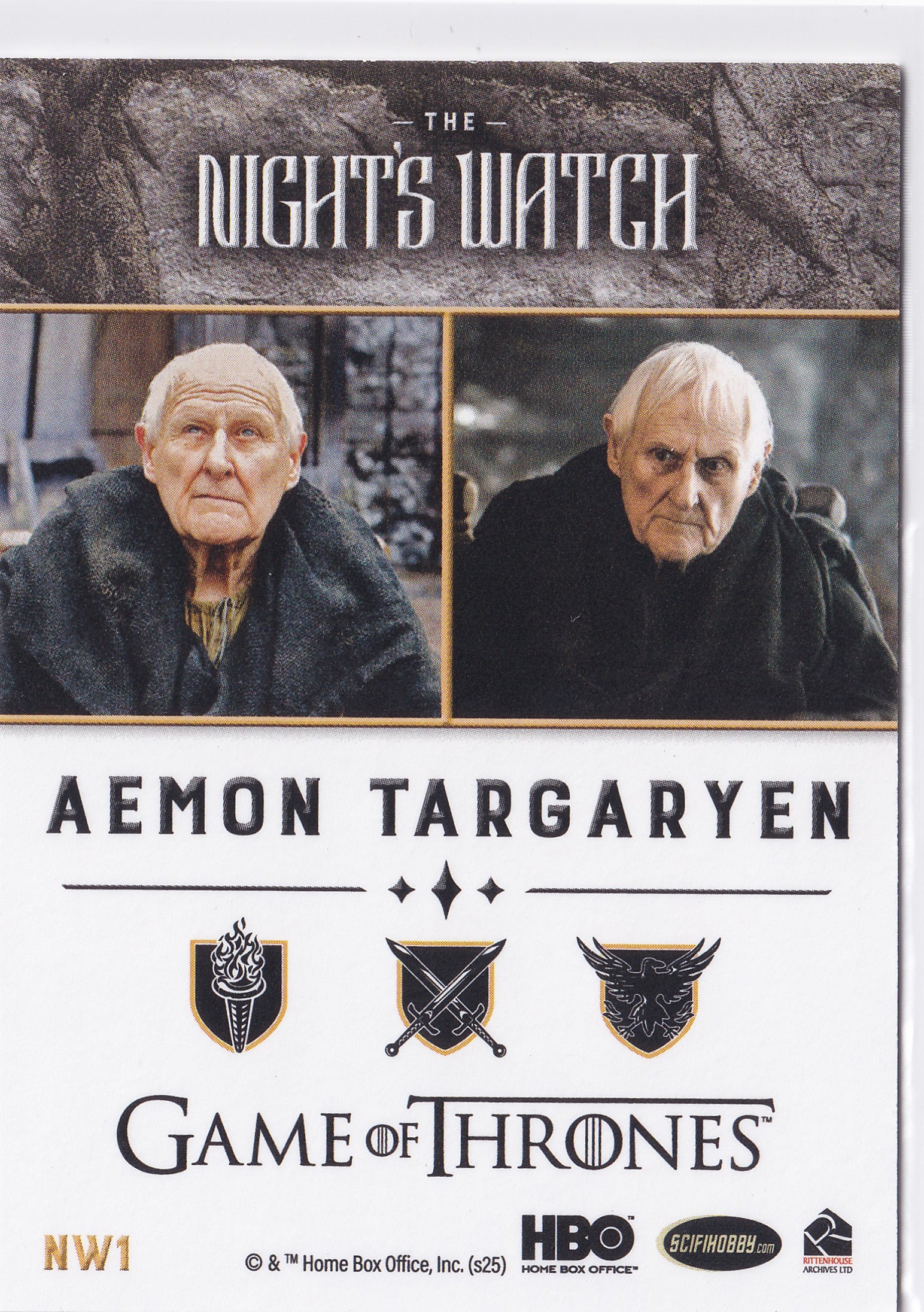 Aemon Targaryen 2025 Game of Thrones: The Great Houses – The Night’s Watch #NW1