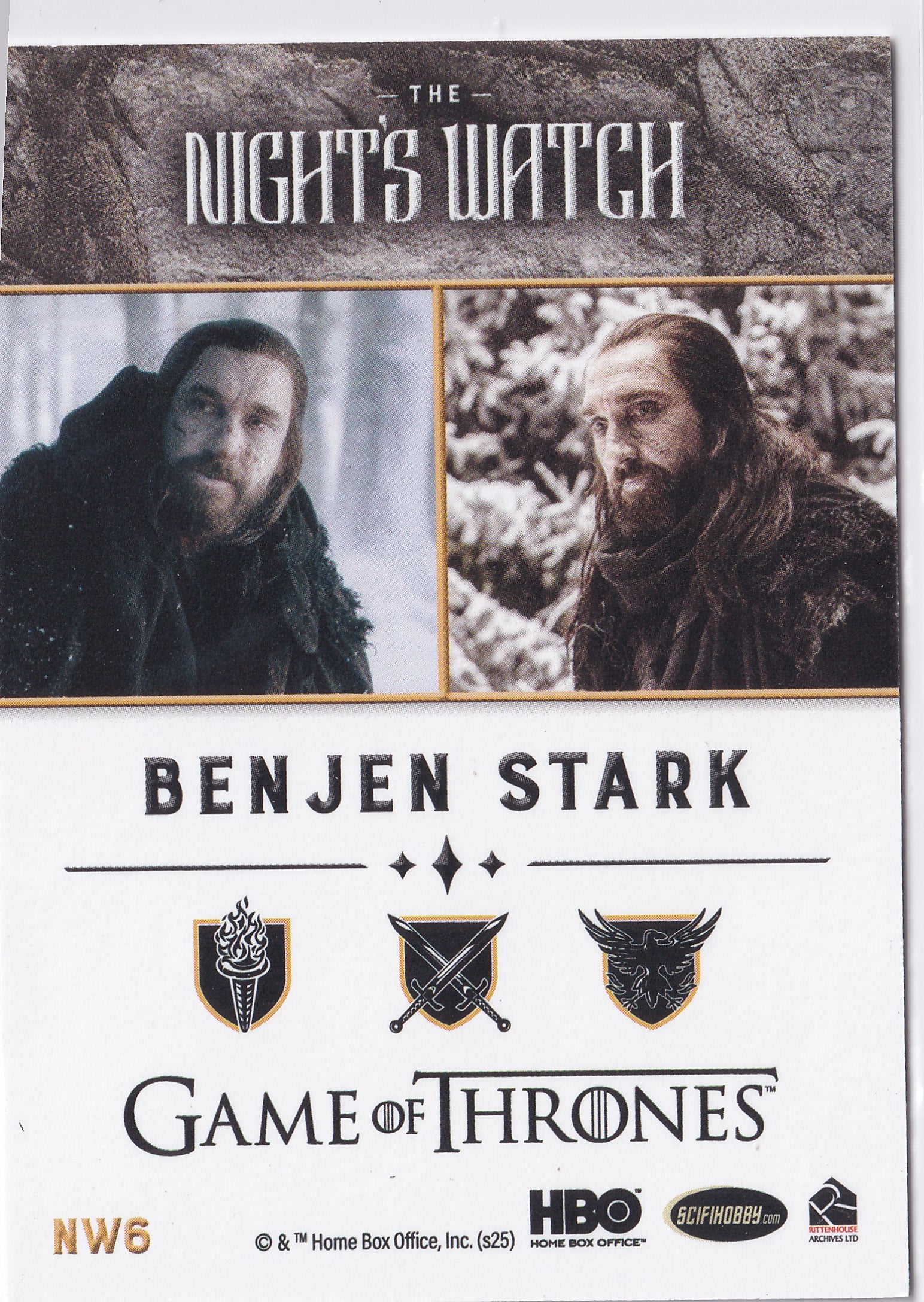 Benjen Stark 2025 Game of Thrones: The Great Houses – The Night’s Watch #NW6