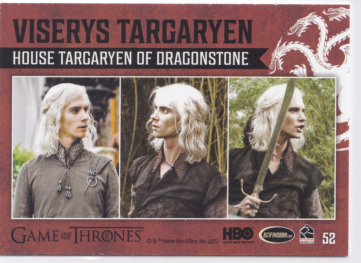 Viserys Targaryen 2025 Game of Thrones: The Great Houses #52
