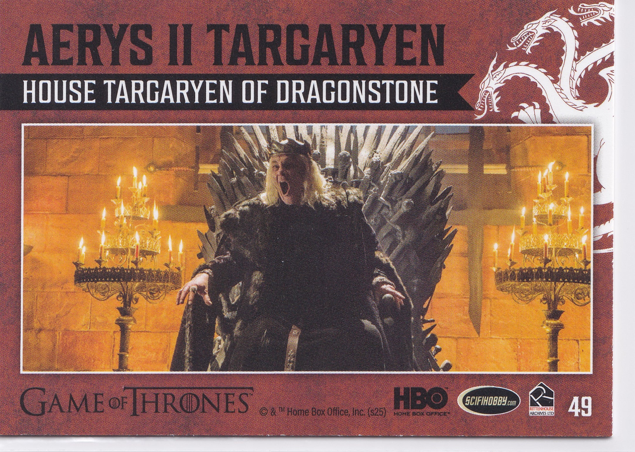Aerys II Targaryen 2025 Game of Thrones: The Great Houses #49