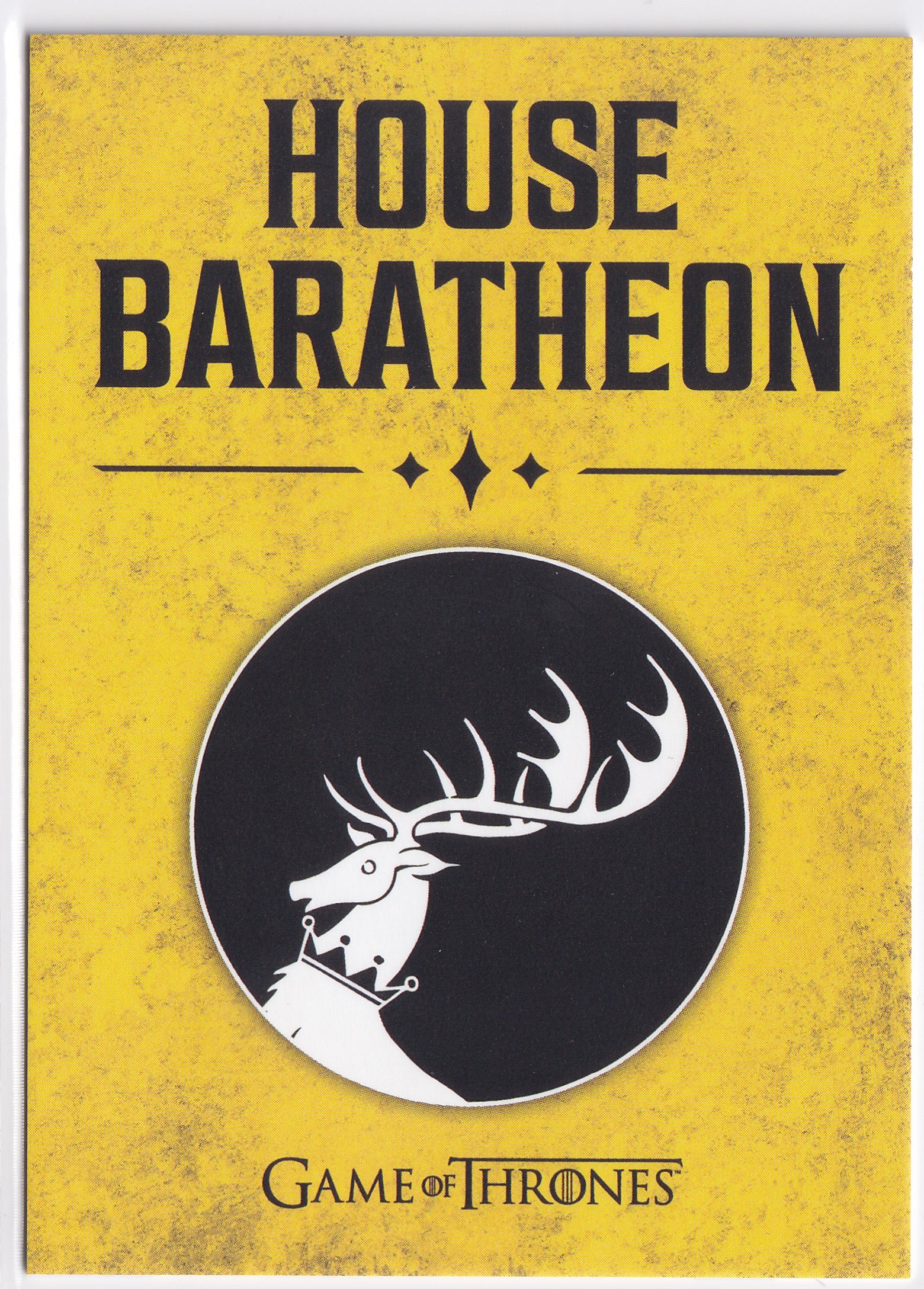 House Baratheon Sigil 2025 Rittenhouse Game of Thrones: The Great Houses – #25