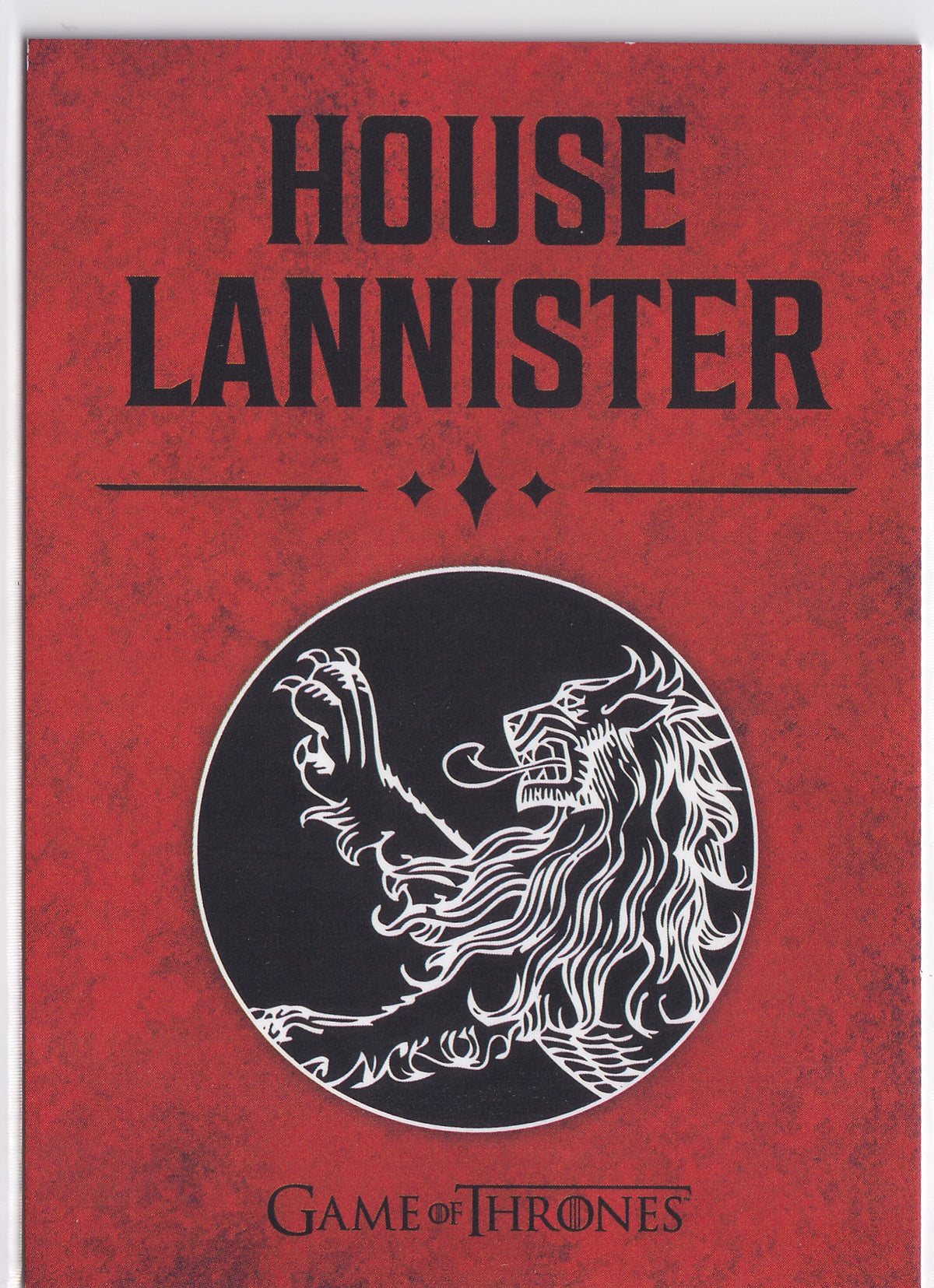 House Lannister Sigil 2025 Rittenhouse Game of Thrones: The Great Houses – #16