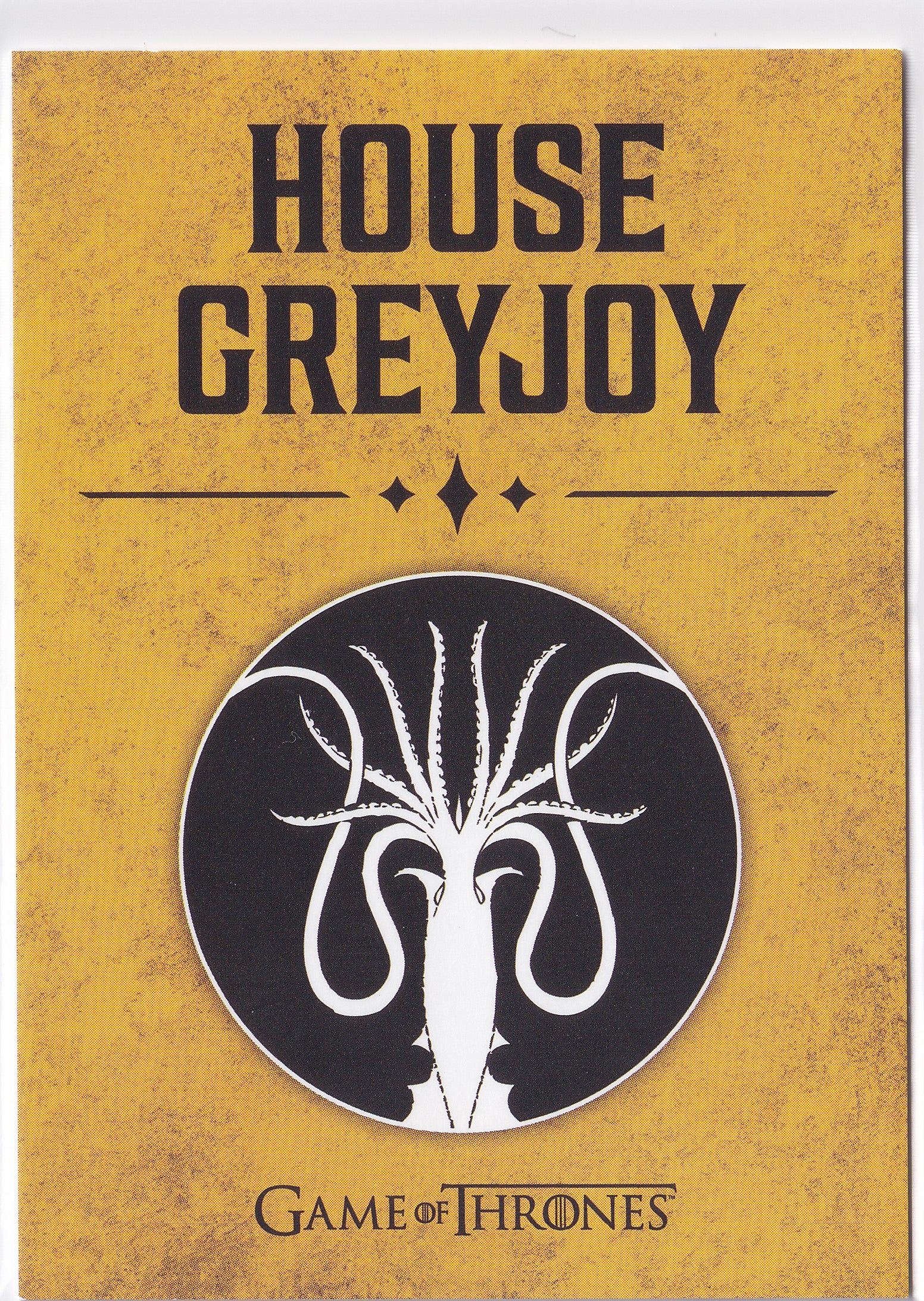 House Greyjoy Sigil 2025 Rittenhouse Game of Thrones: The Great Houses – #42