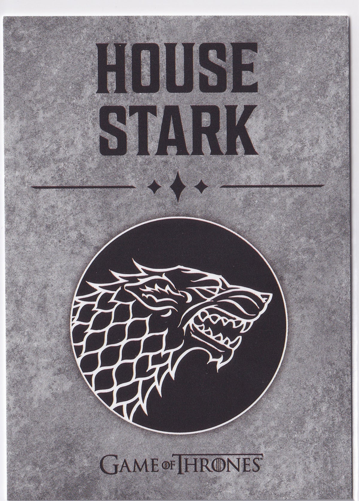 House Stark Sigil 2025 Rittenhouse Game of Thrones: The Great Houses – #1