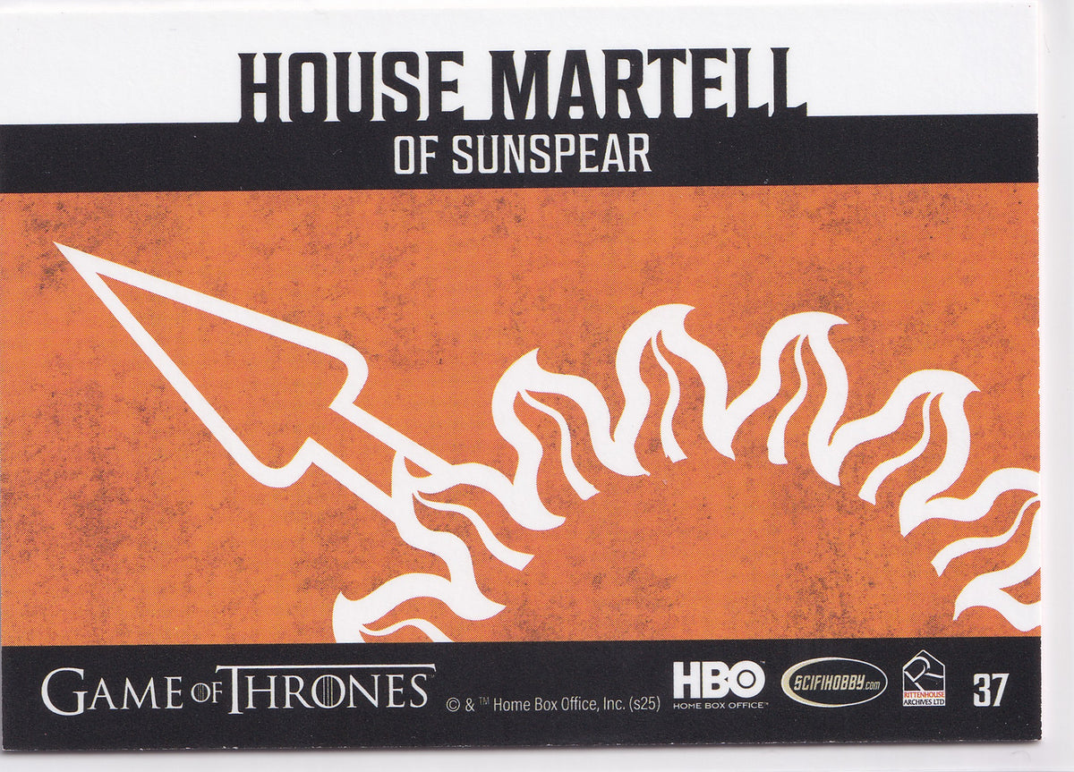 House Martell Sigil 2025 Rittenhouse Game of Thrones: The Great Houses – #37