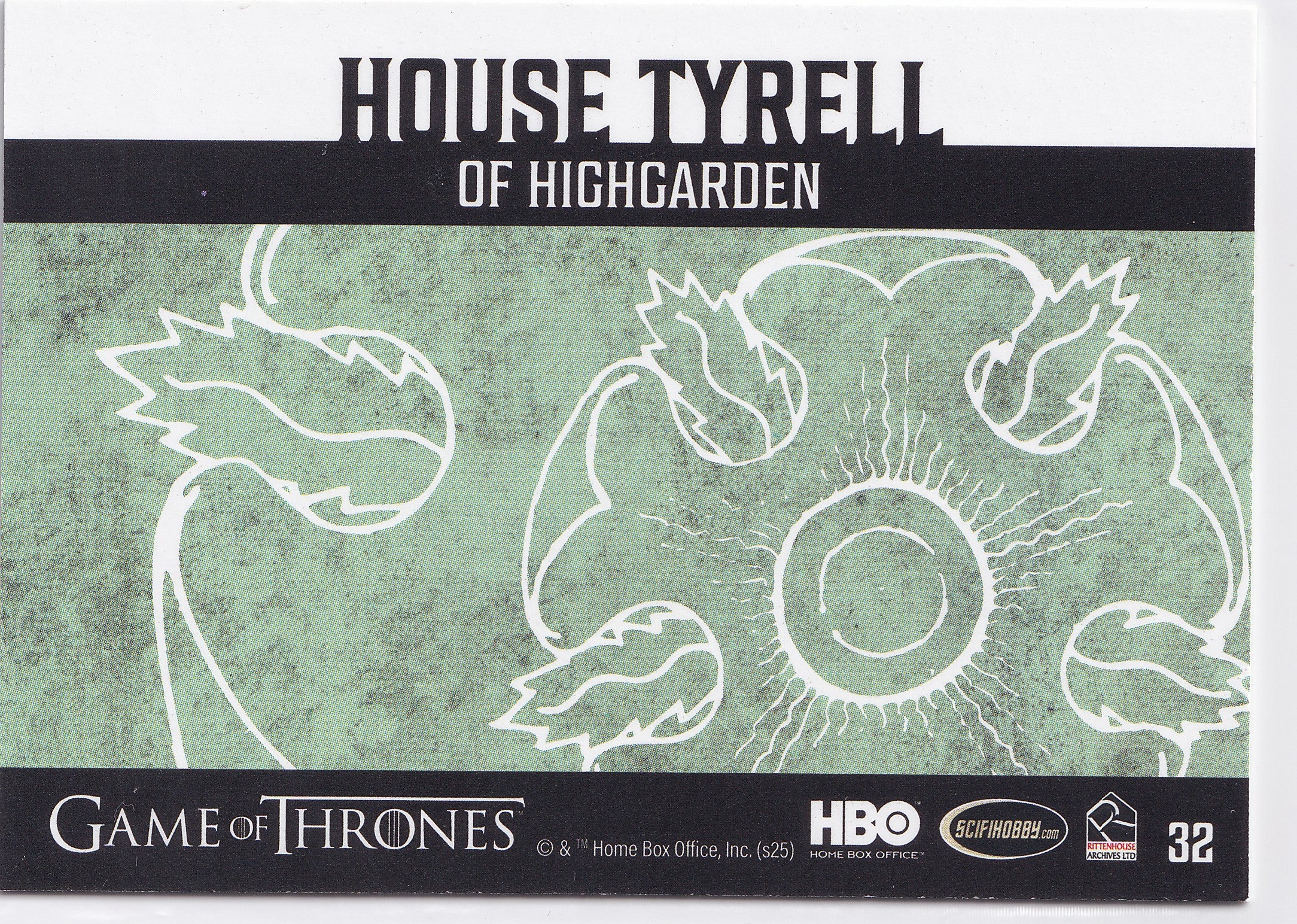 House Tyrell Sigil 2025 Rittenhouse Game of Thrones: The Great Houses – #32