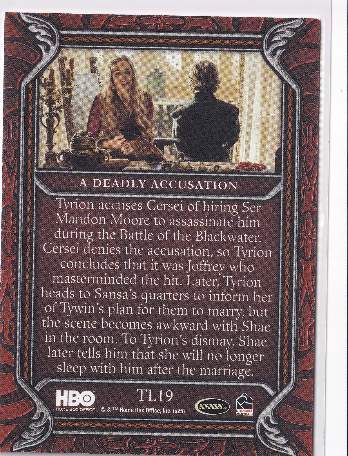 A Deadly Accusation 2025 Rittenhouse Game of Thrones: The Great Houses – TL19