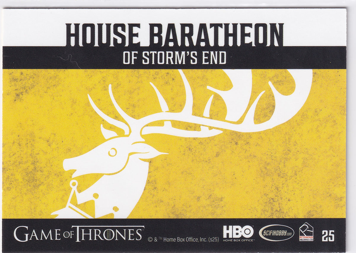 House Baratheon Sigil 2025 Rittenhouse Game of Thrones: The Great Houses – #25
