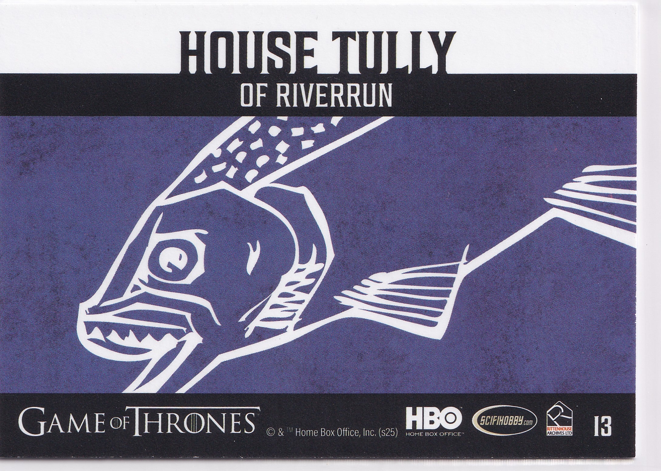 House Tully Sigil 2025 Rittenhouse Game of Thrones: The Great Houses – #13