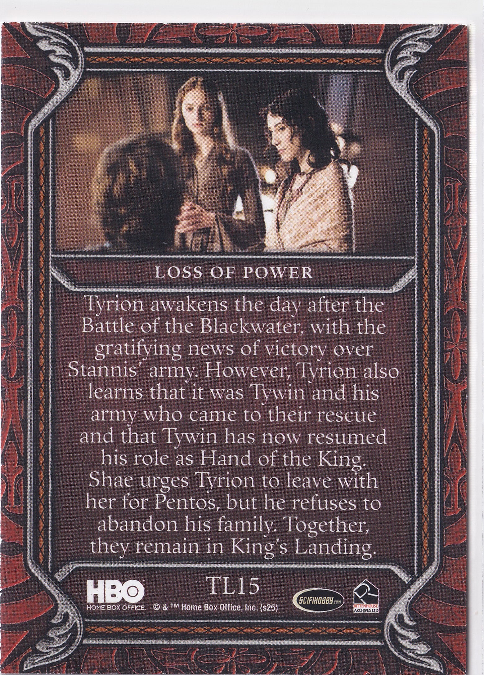 Loss of Power 2025 Rittenhouse Game of Thrones: The Great Houses – TL15