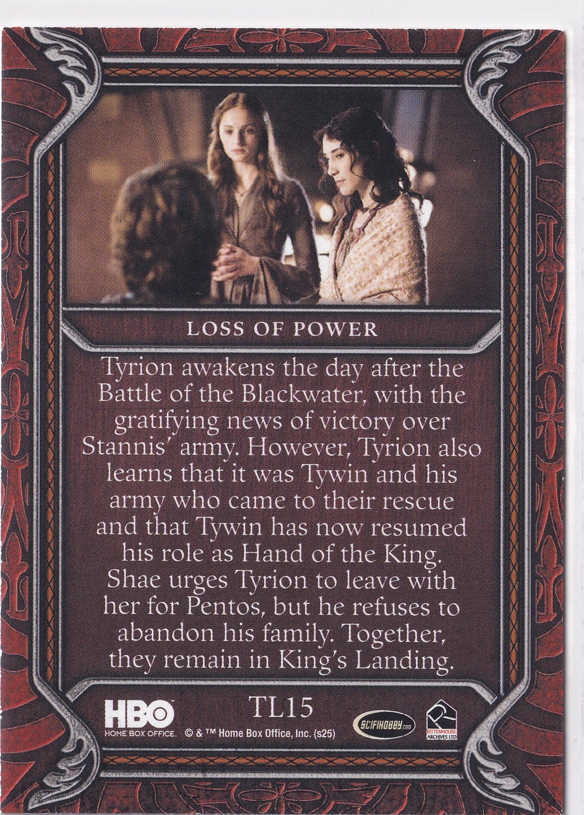 Loss of Power 2025 Rittenhouse Game of Thrones: The Great Houses – TL15