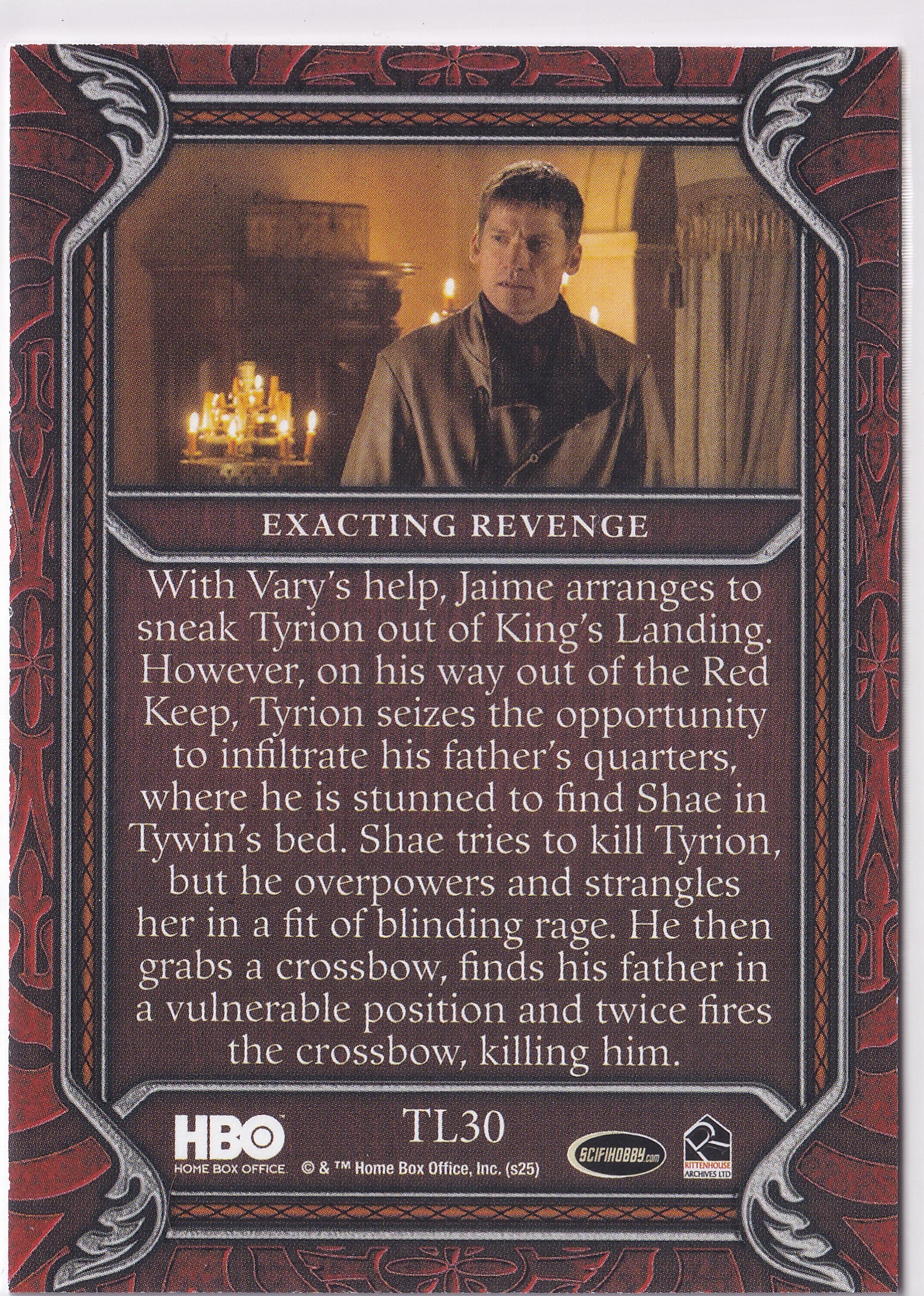 Exacting Revenge 2025 Rittenhouse Game of Thrones: The Great Houses – TL30