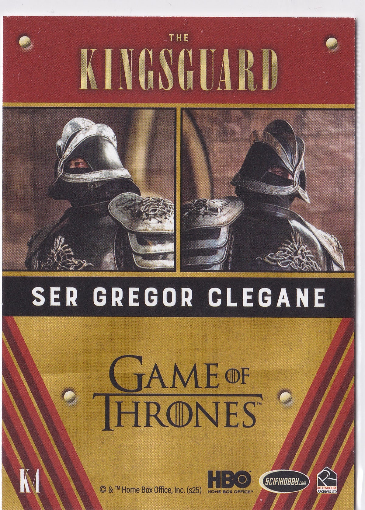 Gregor Clegane – The Kingsguard K4 – Game of Thrones: The Great Houses 2025