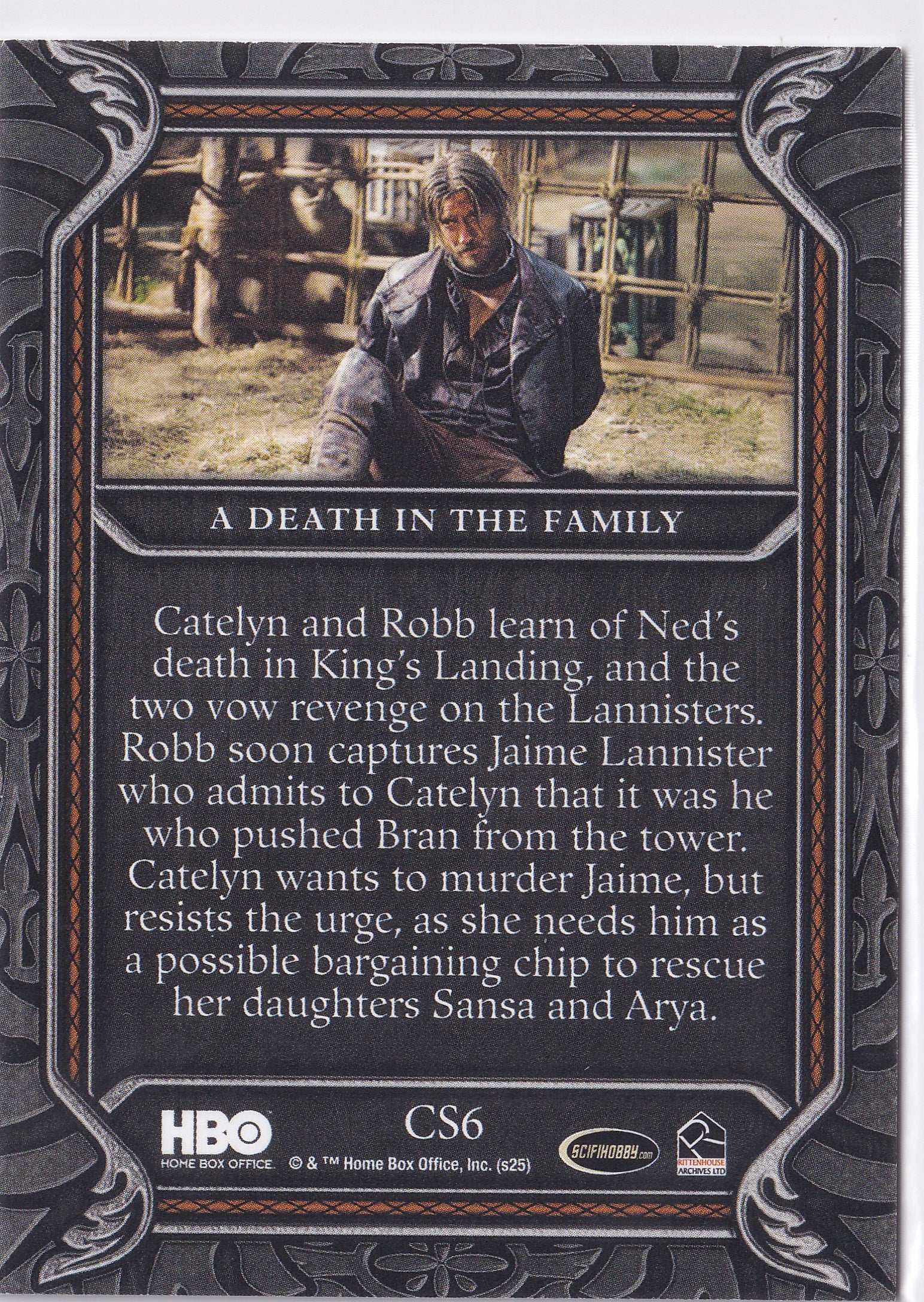 A Death in the Family 2025 Rittenhouse Game of Thrones: The Great Houses – CS06
