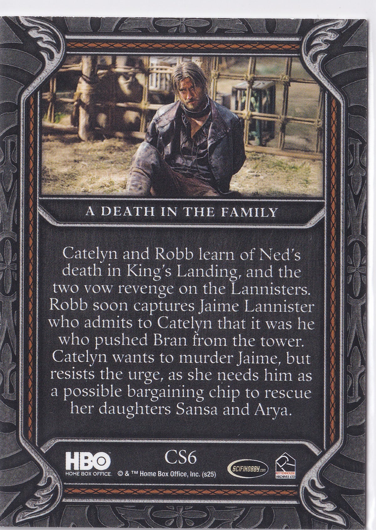 A Death in the Family 2025 Rittenhouse Game of Thrones: The Great Houses – CS06