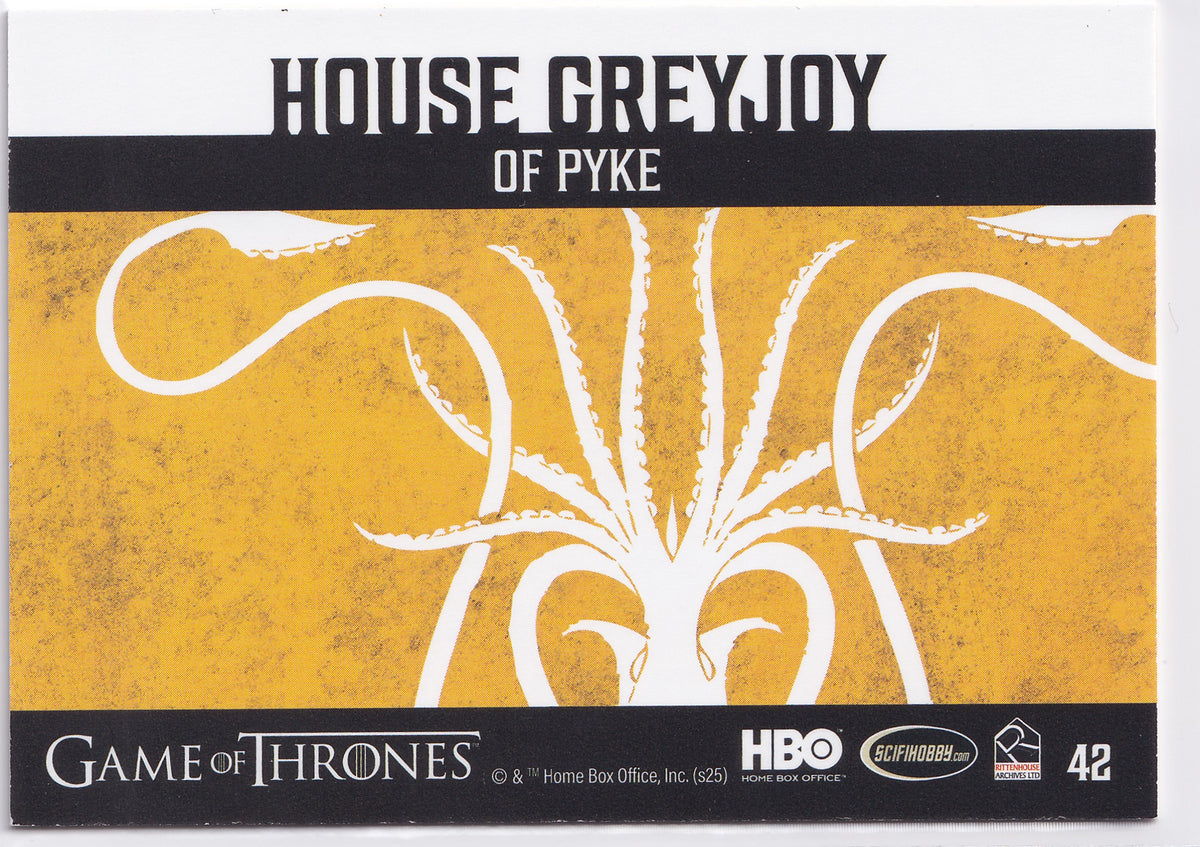 House Greyjoy Sigil 2025 Rittenhouse Game of Thrones: The Great Houses – #42
