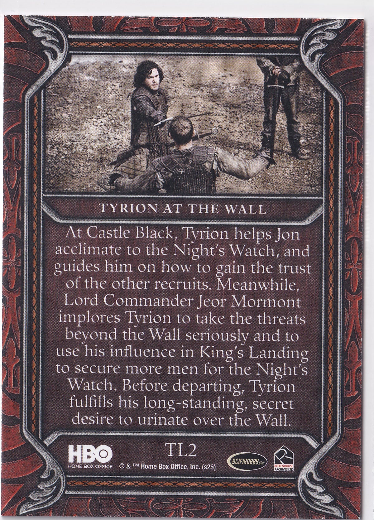 Tyrion Lannister – Tyrion at the Wall 2025 Rittenhouse Game of Thrones: The Great Houses – TL2