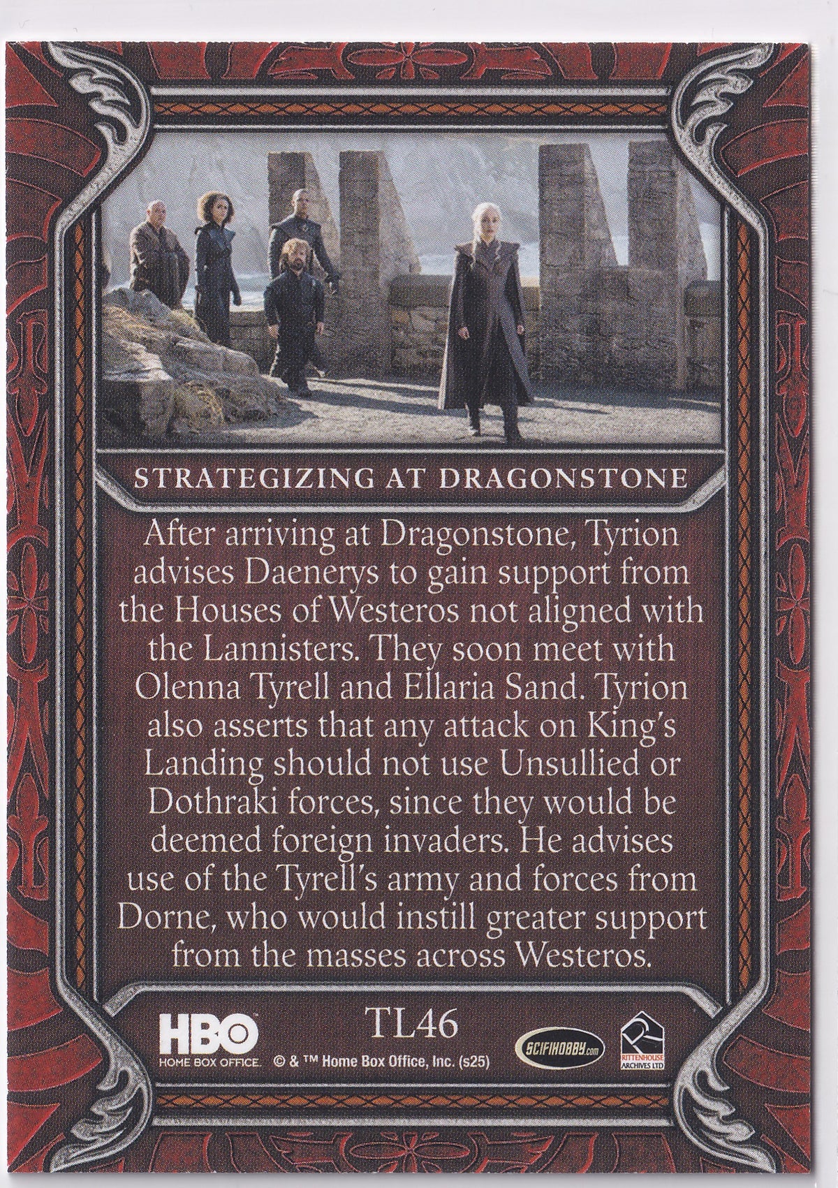 Strategizing at Dragonstone 2025 Rittenhouse Game of Thrones: The Great Houses – TL46