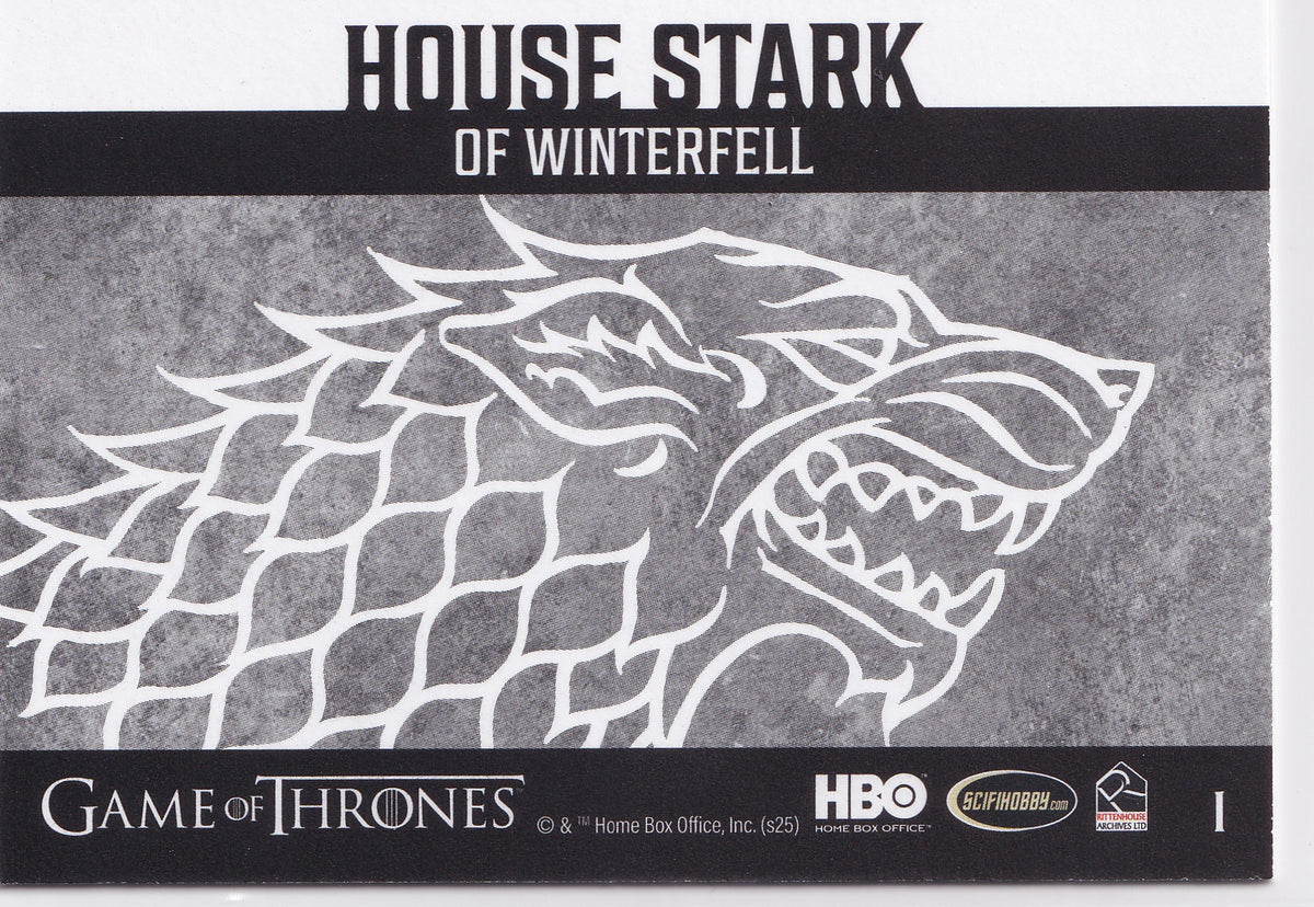 House Stark Sigil 2025 Rittenhouse Game of Thrones: The Great Houses – #1
