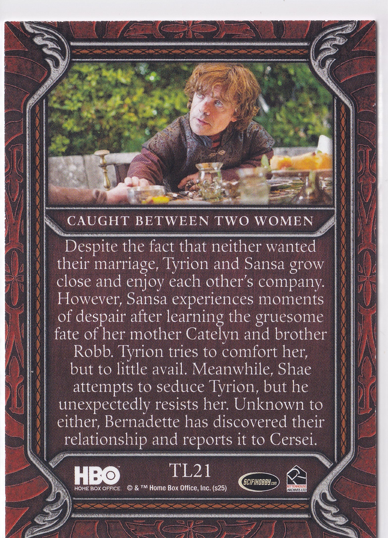 Tyrion Lannister – Caught Between Two Women 2025 Rittenhouse Game of Thrones: The Great Houses – TL21