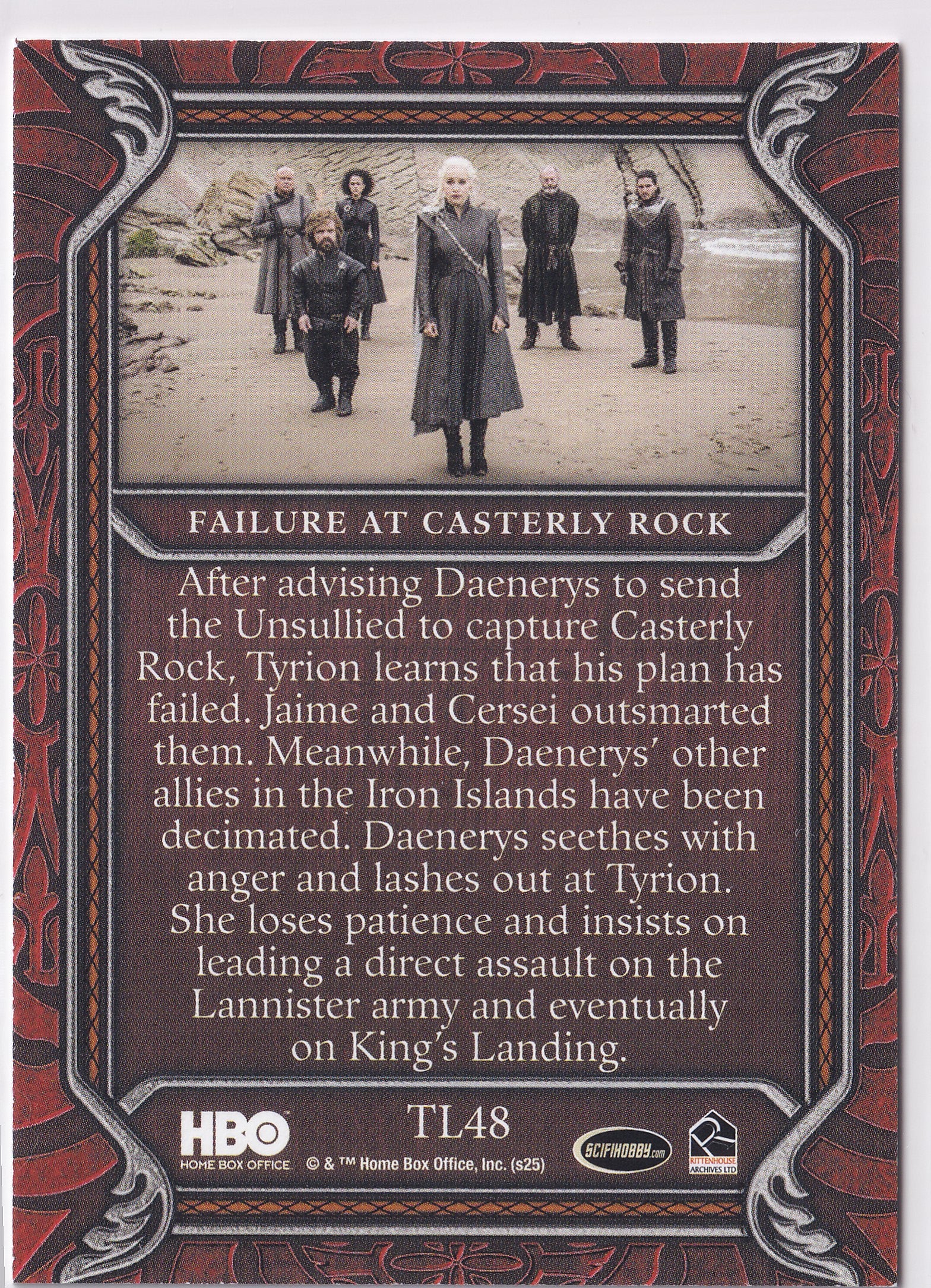 Failure at Casterly Rock 2025 Rittenhouse Game of Thrones: The Great Houses – TL48